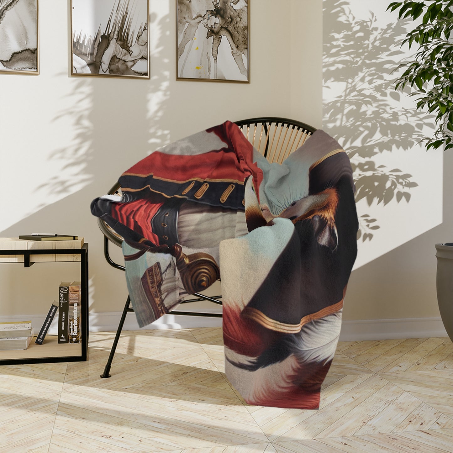 Captain Capybara Velveteen Microfiber Blanket