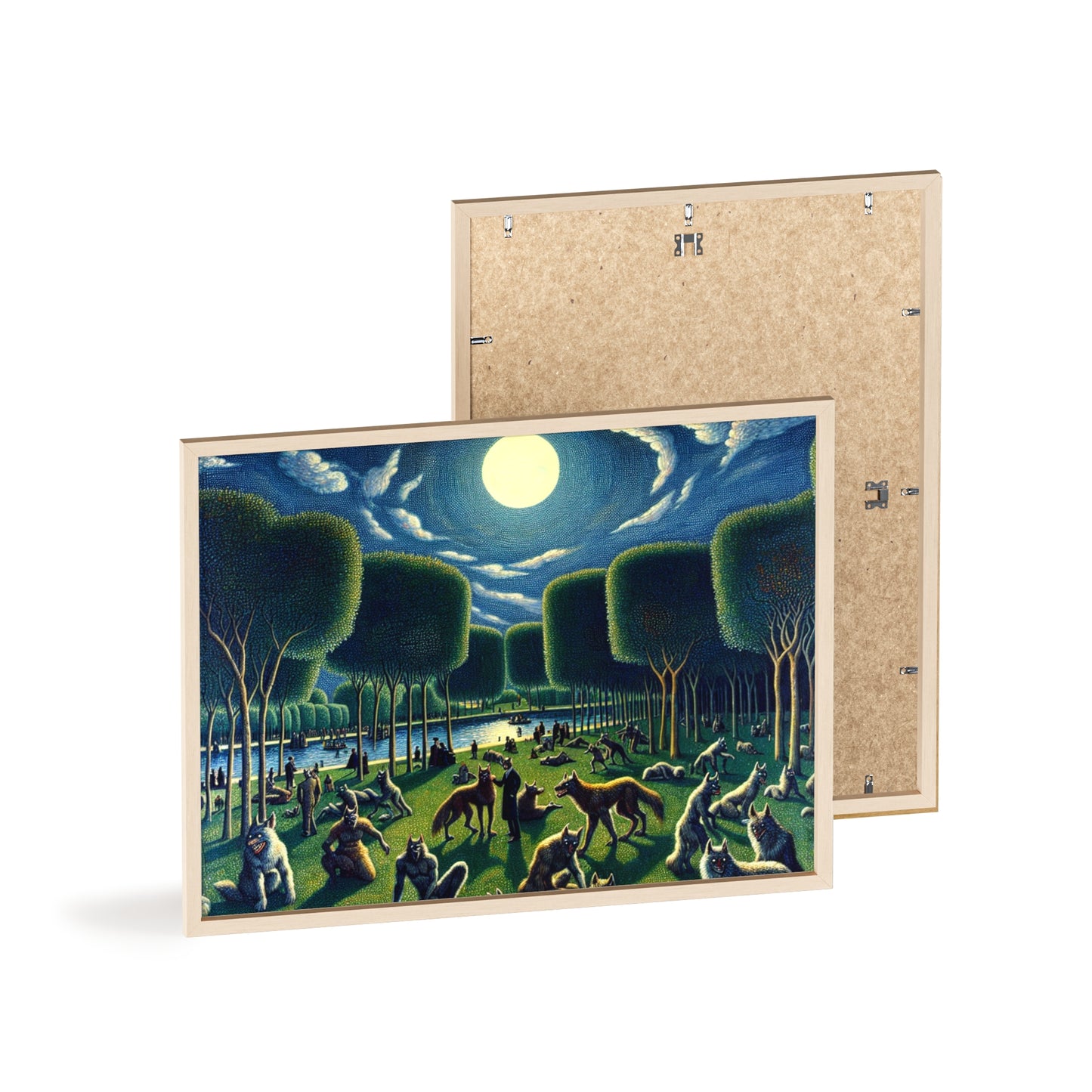 Framed Werewolves at the Waterfront Poster