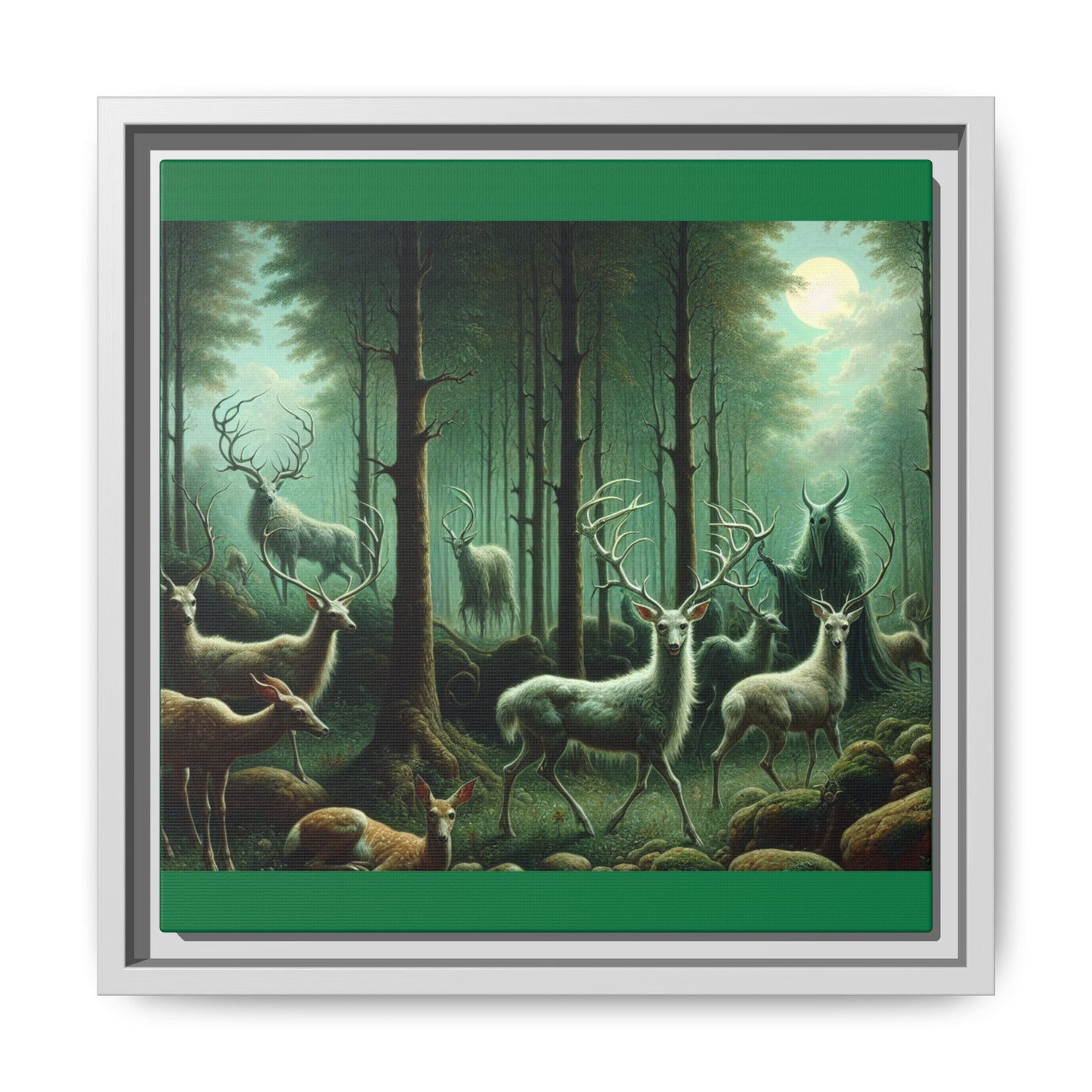 Wendigo Shepherd Canvas, Framed (Multi-color)