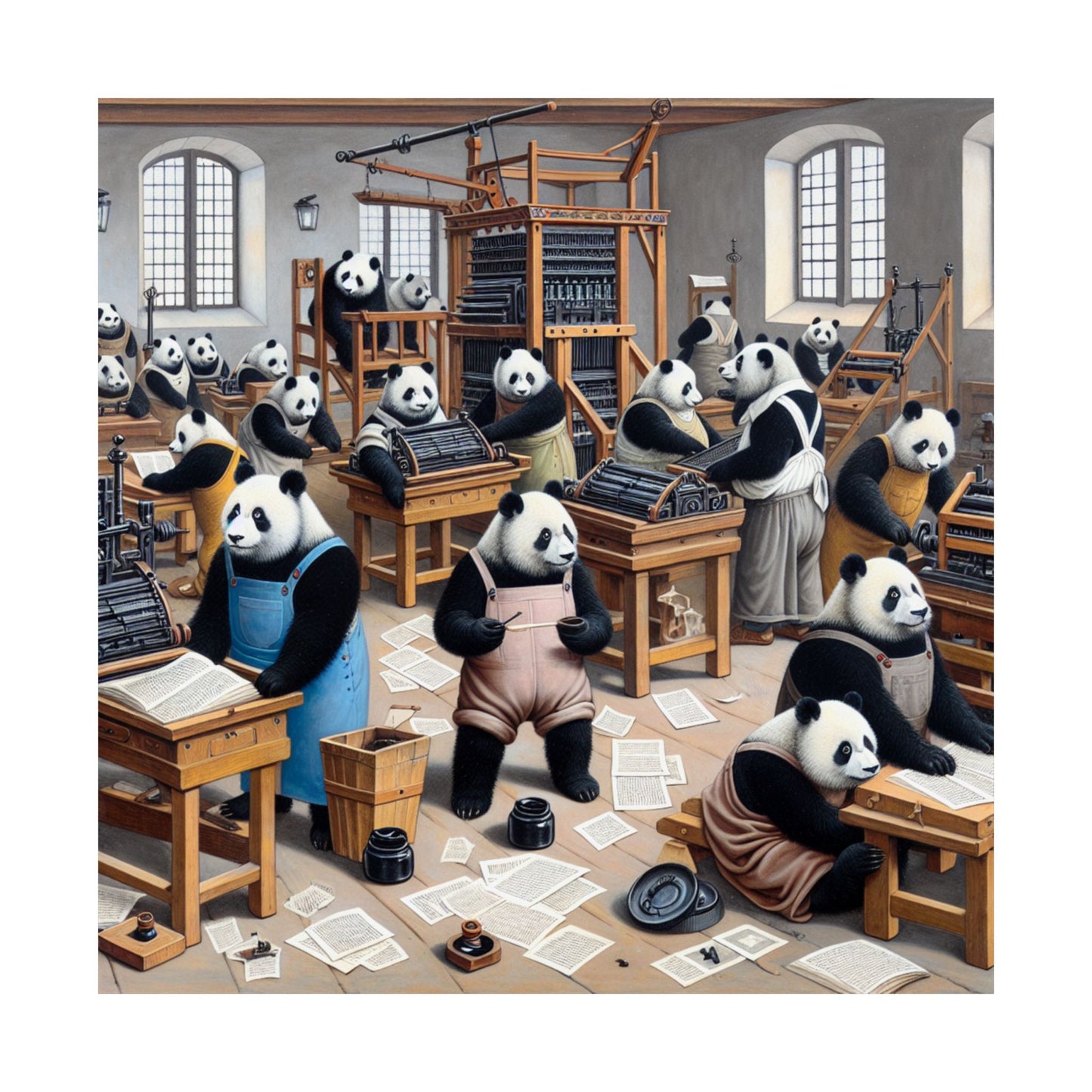 Printing Pandamonium Poster