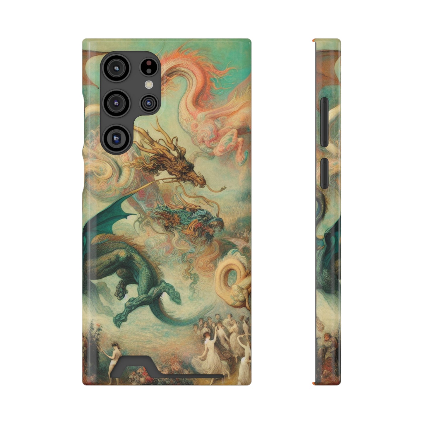 Degas Dreams of Dragons Phone Case with Card Holder - GALAXY