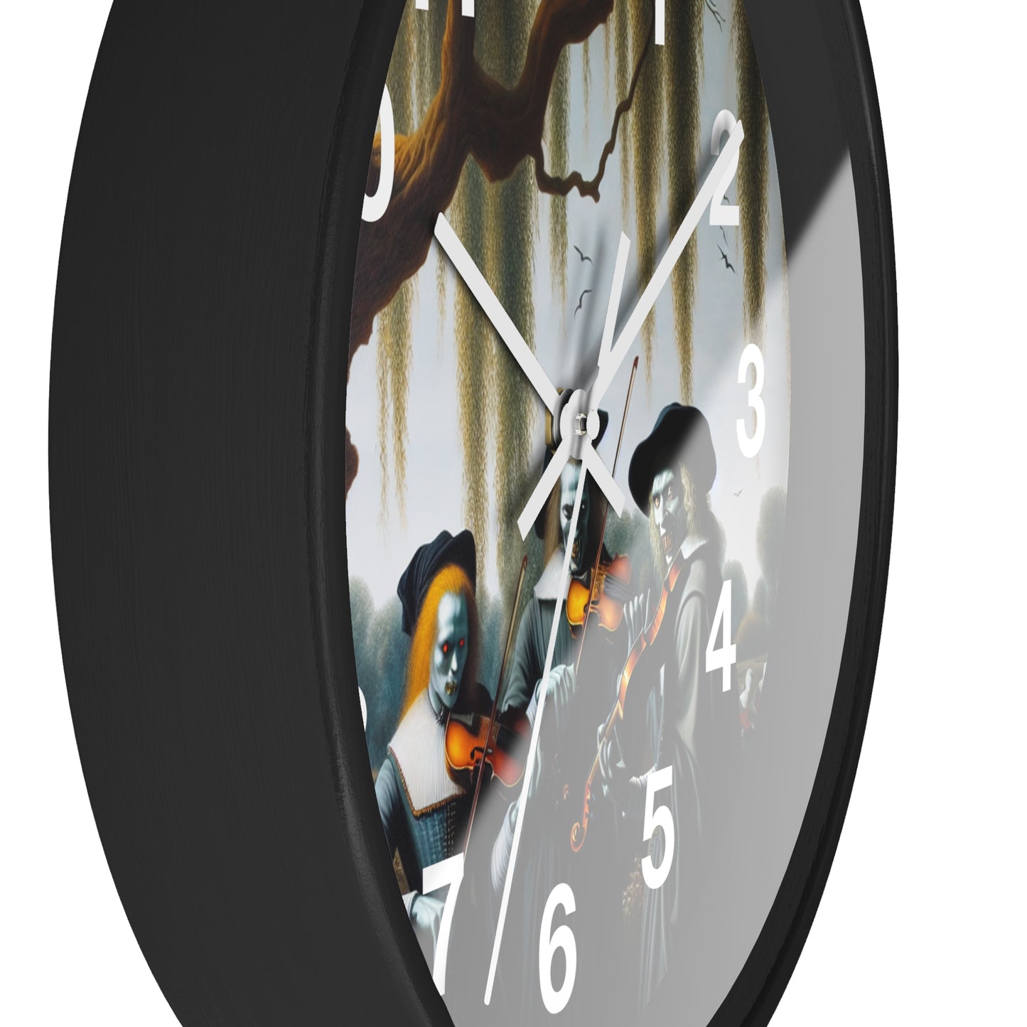 Vermeer's Vampire Violinists Wall Clock