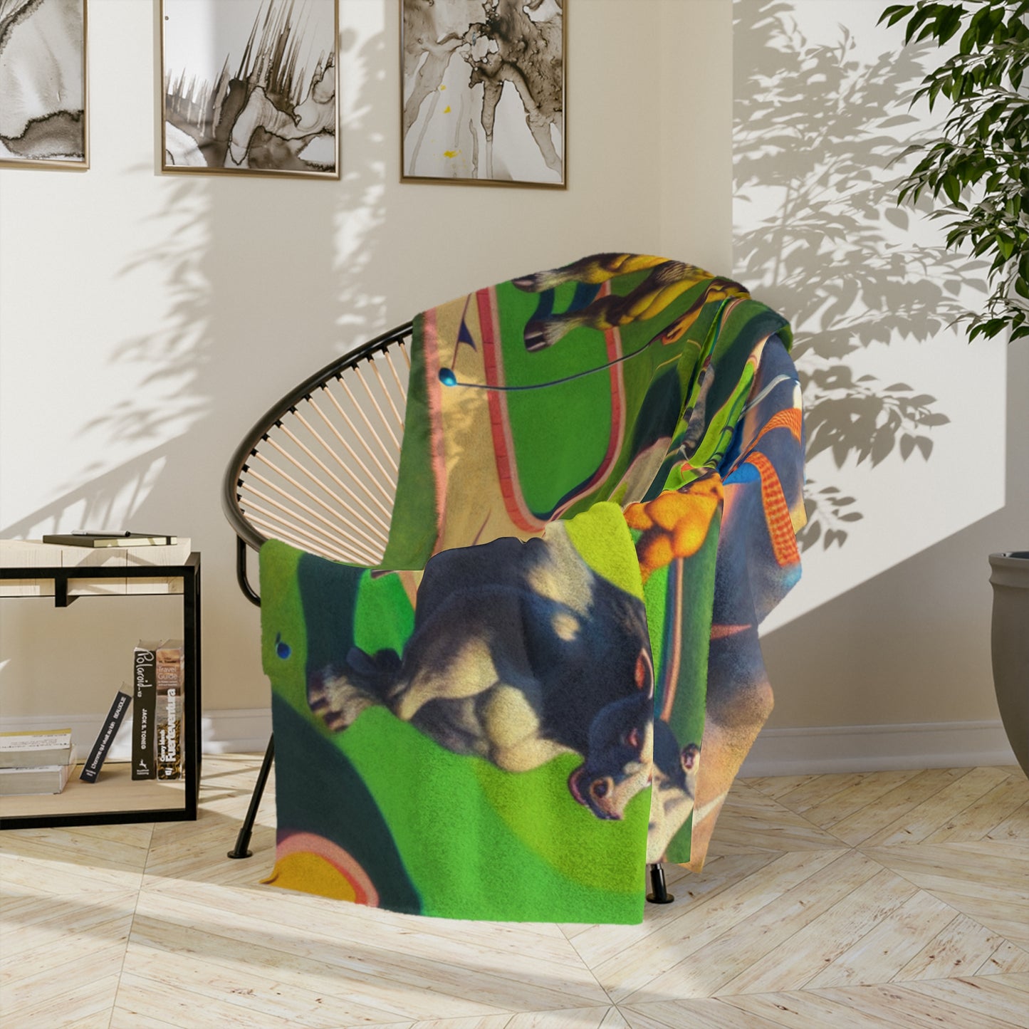 Mini-taur Golf Velveteen Microfiber Blanket