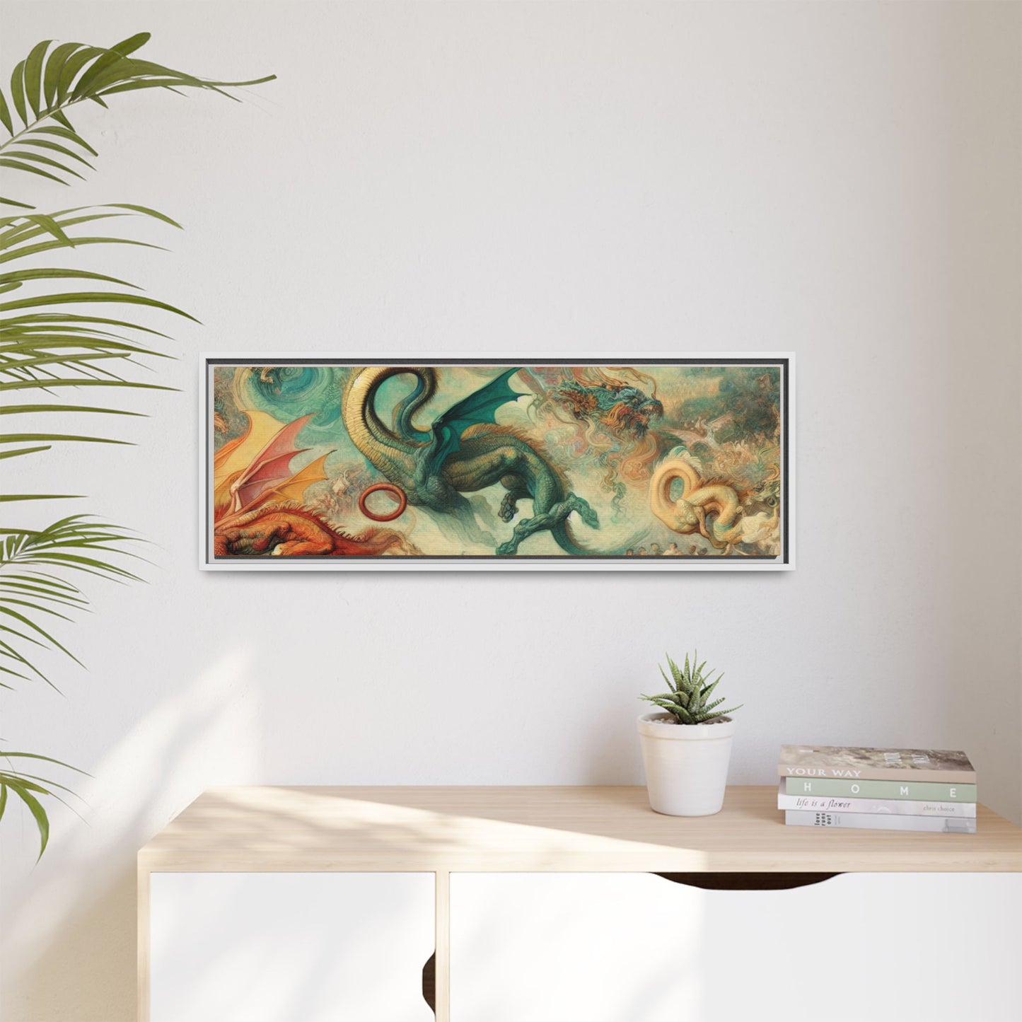 Degas Dreams of Dragons Canvas, Framed (Multi-color)