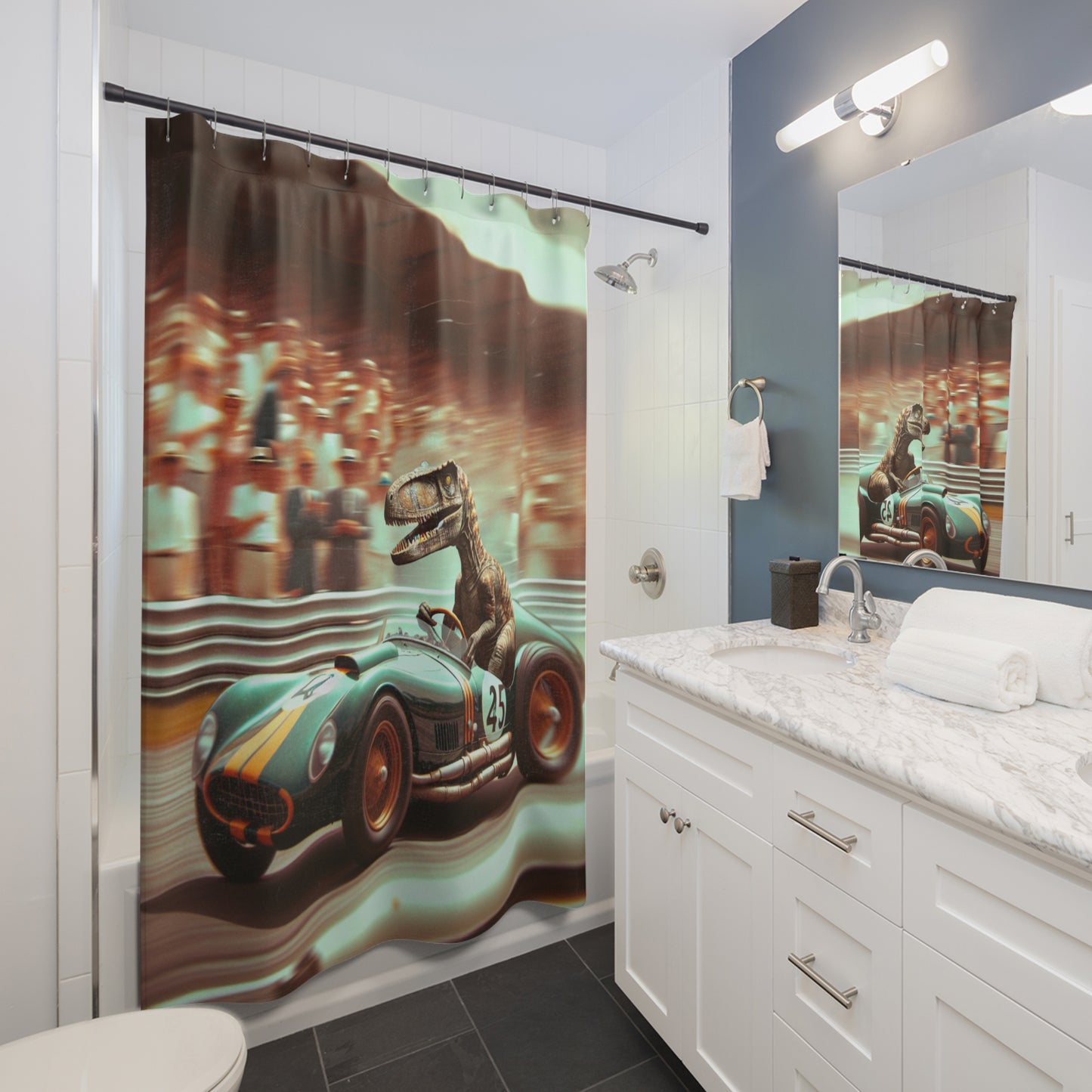 Velocity Raptor Shower Curtain