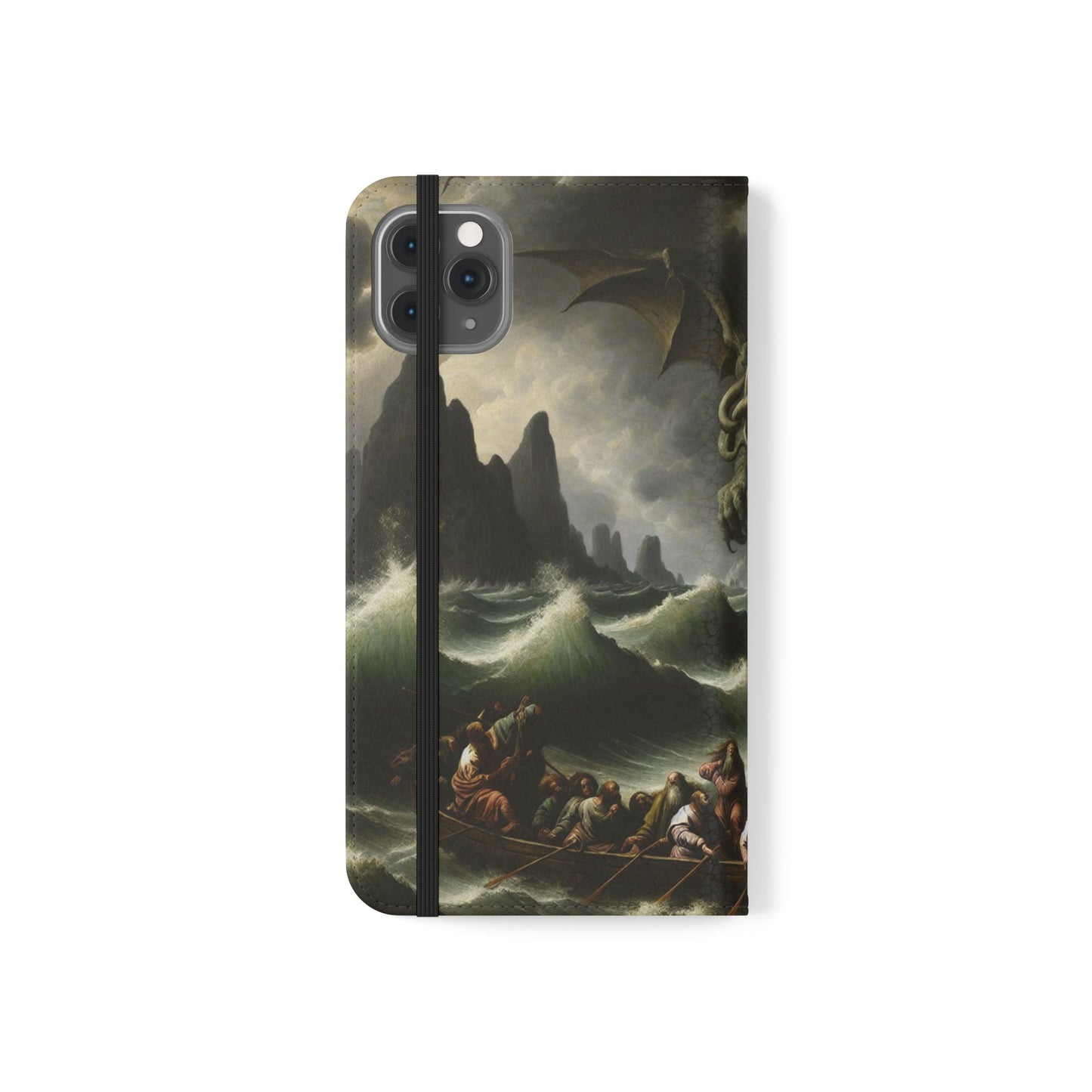 Cthulhu in the Storm Flip Cases for iPhones