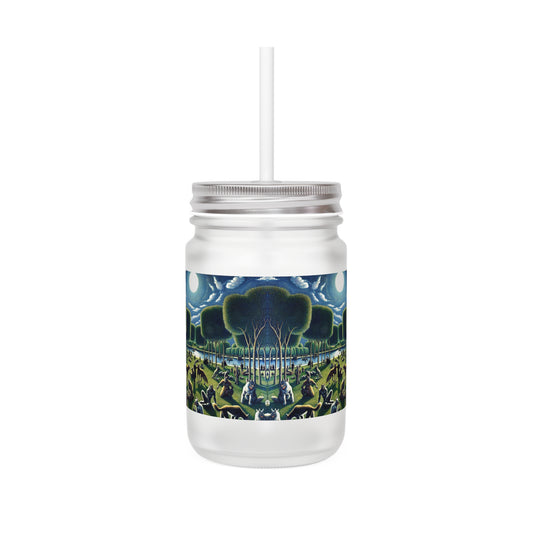 Werewolves at the Waterfront Mason Jar Tumbler
