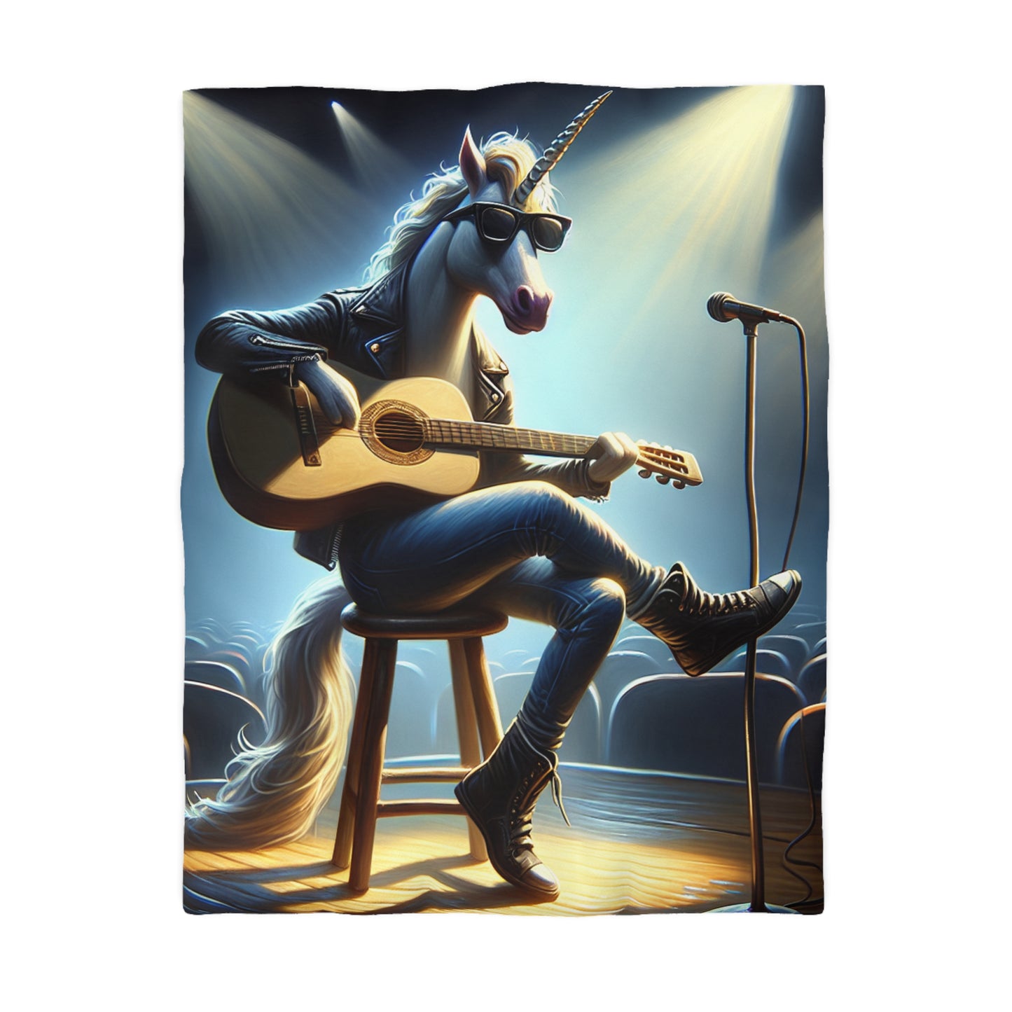 Unicorn Unplugged Microfiber Duvet Cover