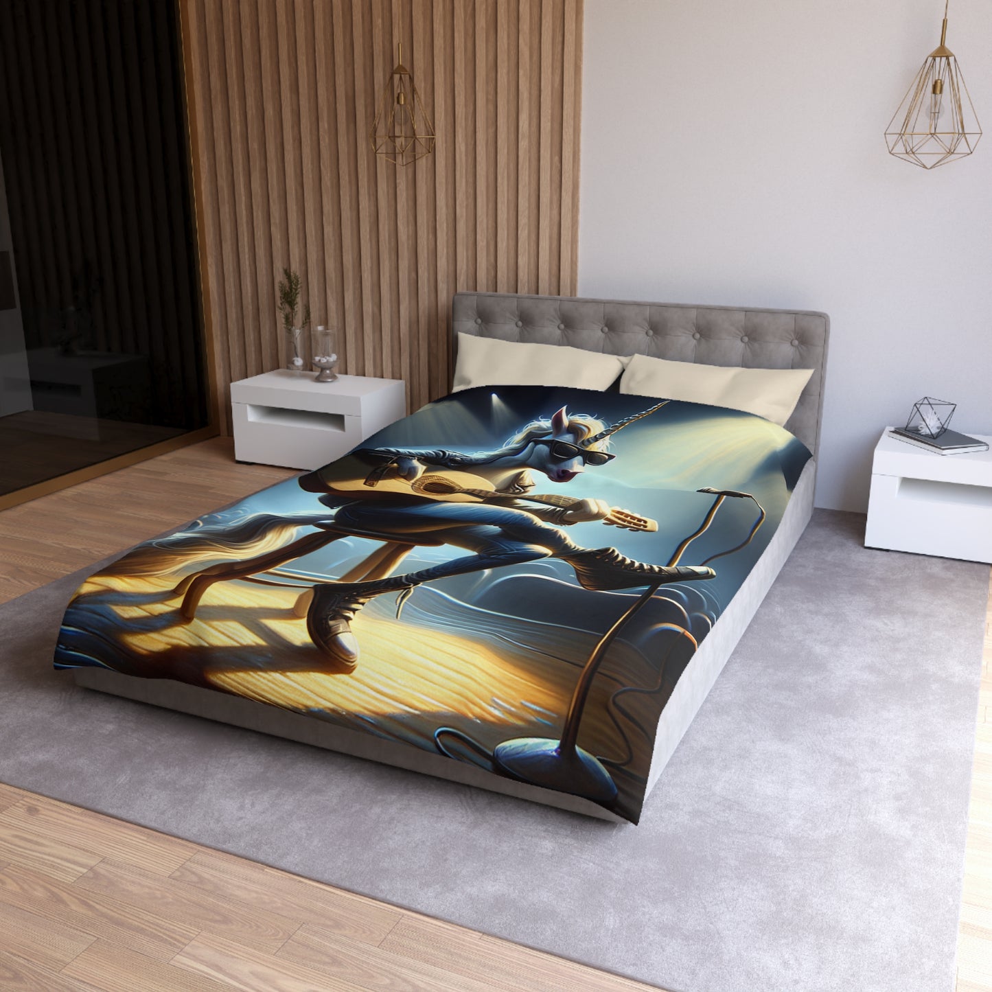 Unicorn Unplugged Microfiber Duvet Cover