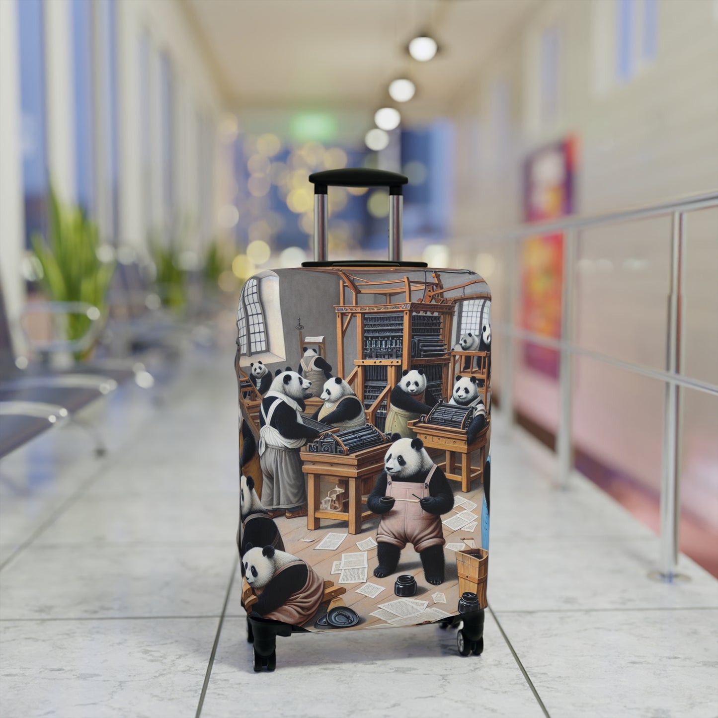 Printing Pandamonium Luggage Cover