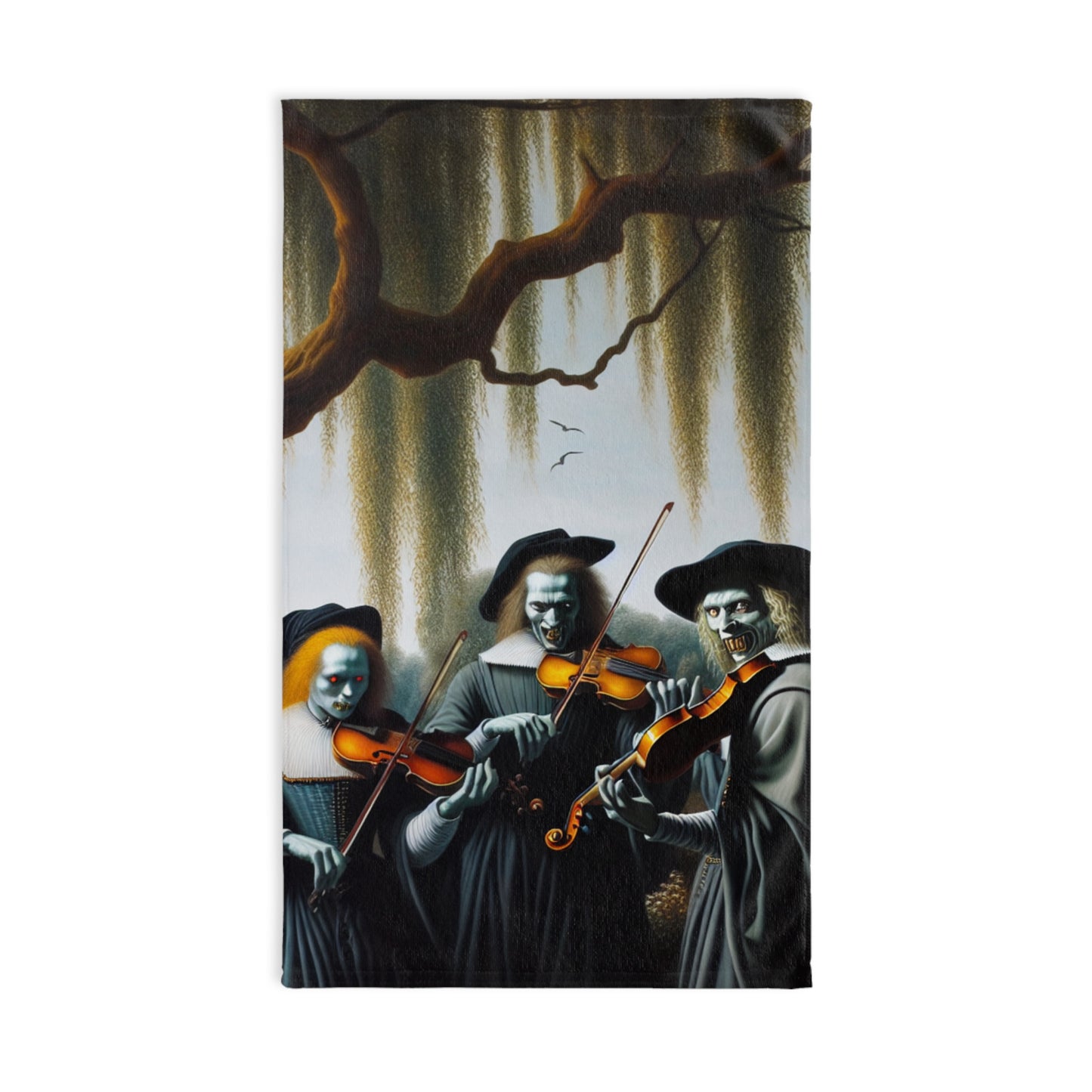 Vermeer's Vampire Violinists Hand Towel