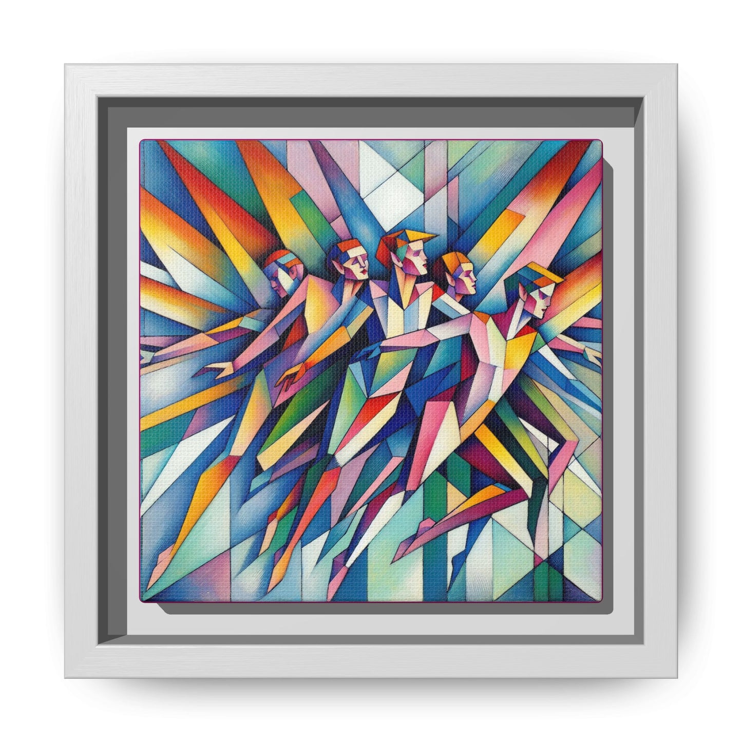 Picasso's Pixies Canvas, Framed (Multi-color)