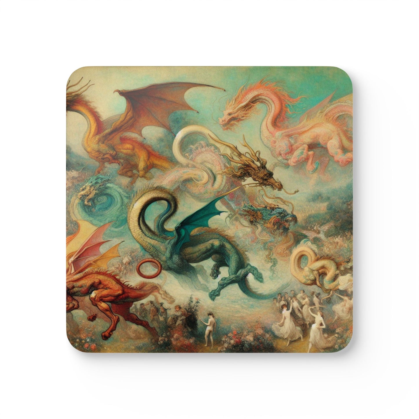 Degas Dreams of Dragons 4pc Coaster Set