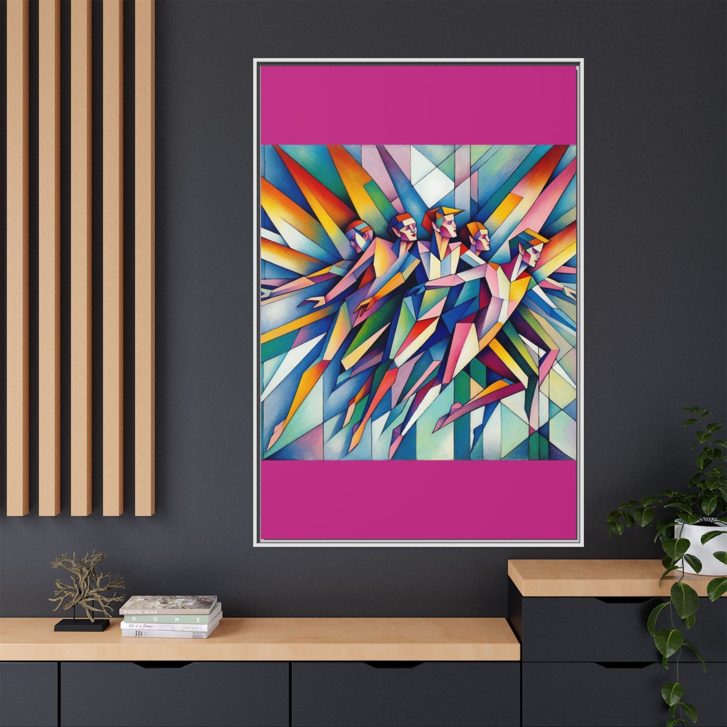 Picasso's Pixies Canvas, Framed (Multi-color)