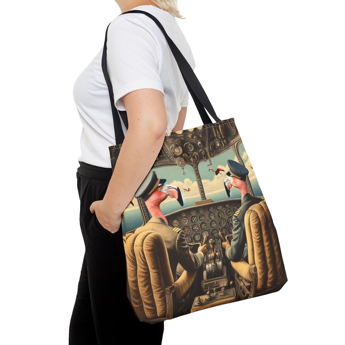 Flamingo Flight Deck Tote Bag