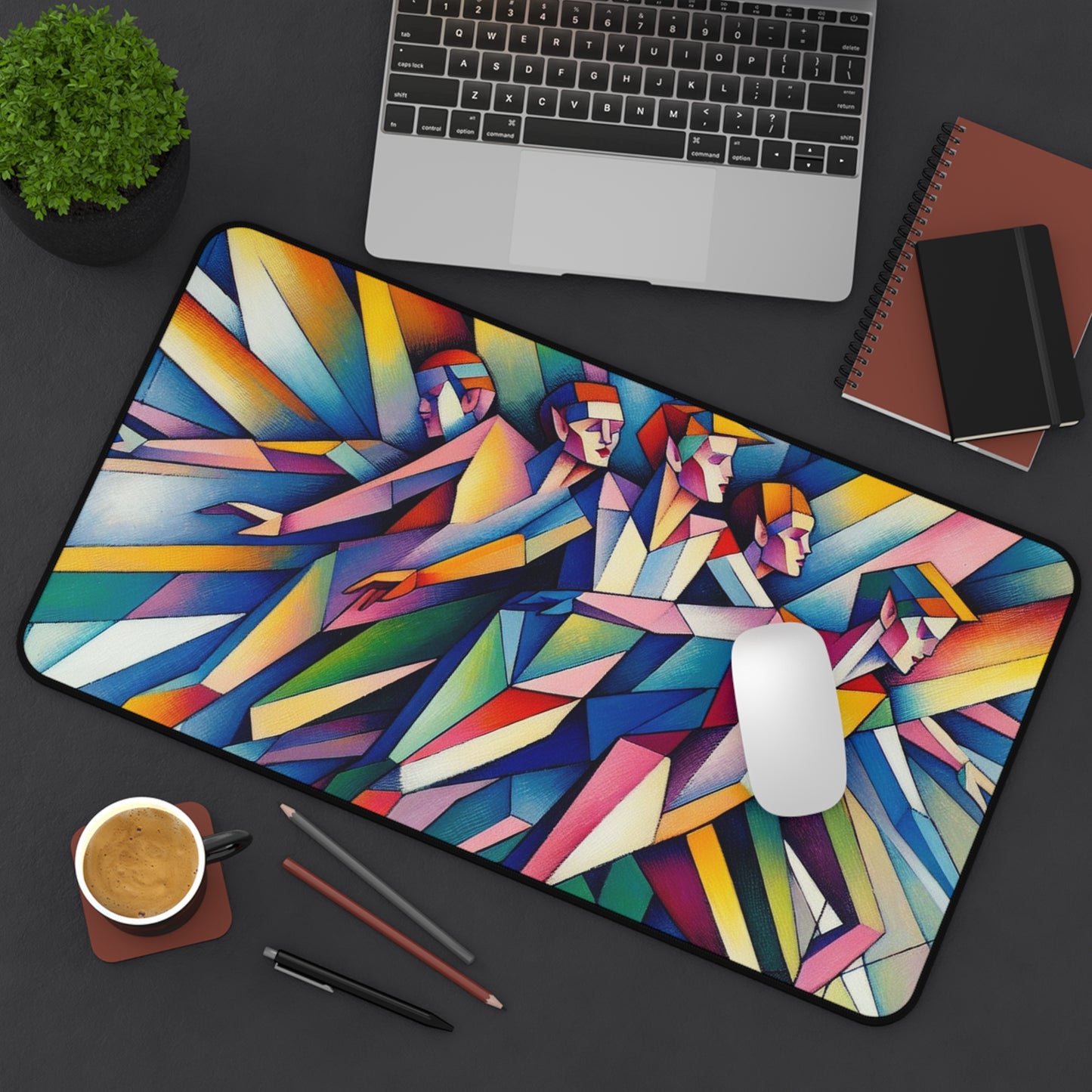 Picasso's Pixies Desk Mat