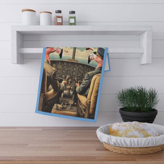 Flamingo Flight Deck Tea Towels