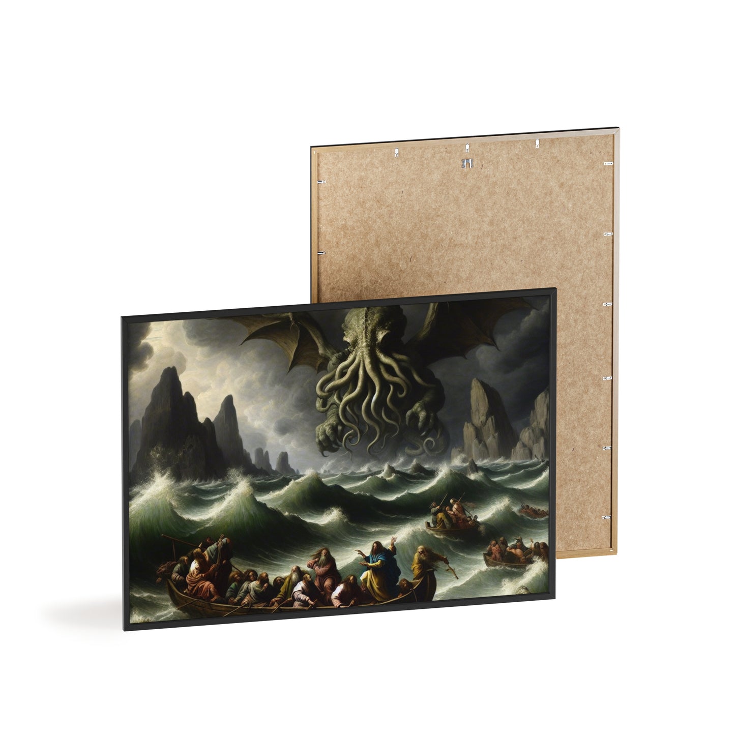 Framed Cthulhu in the Storm Poster