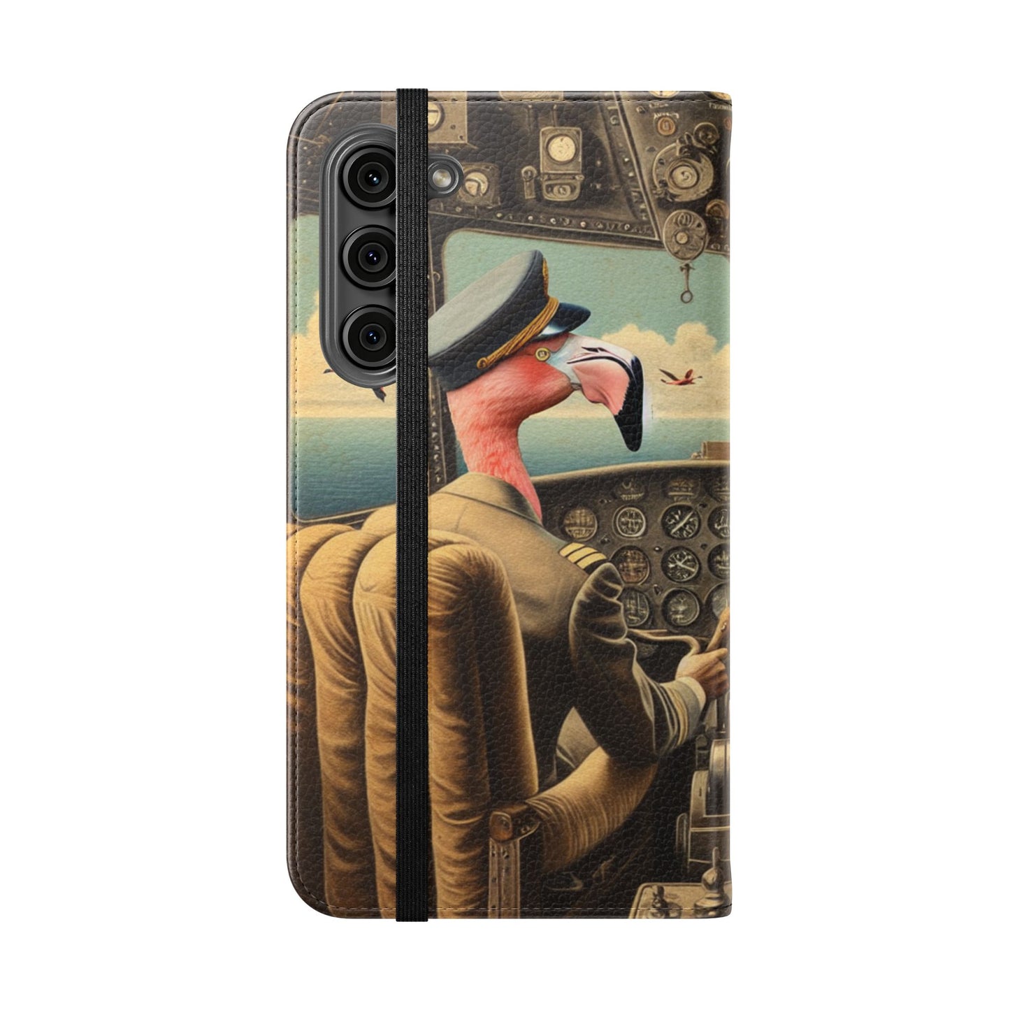 Flamingo Flight Deck Flip Case - iPhone/Galaxy