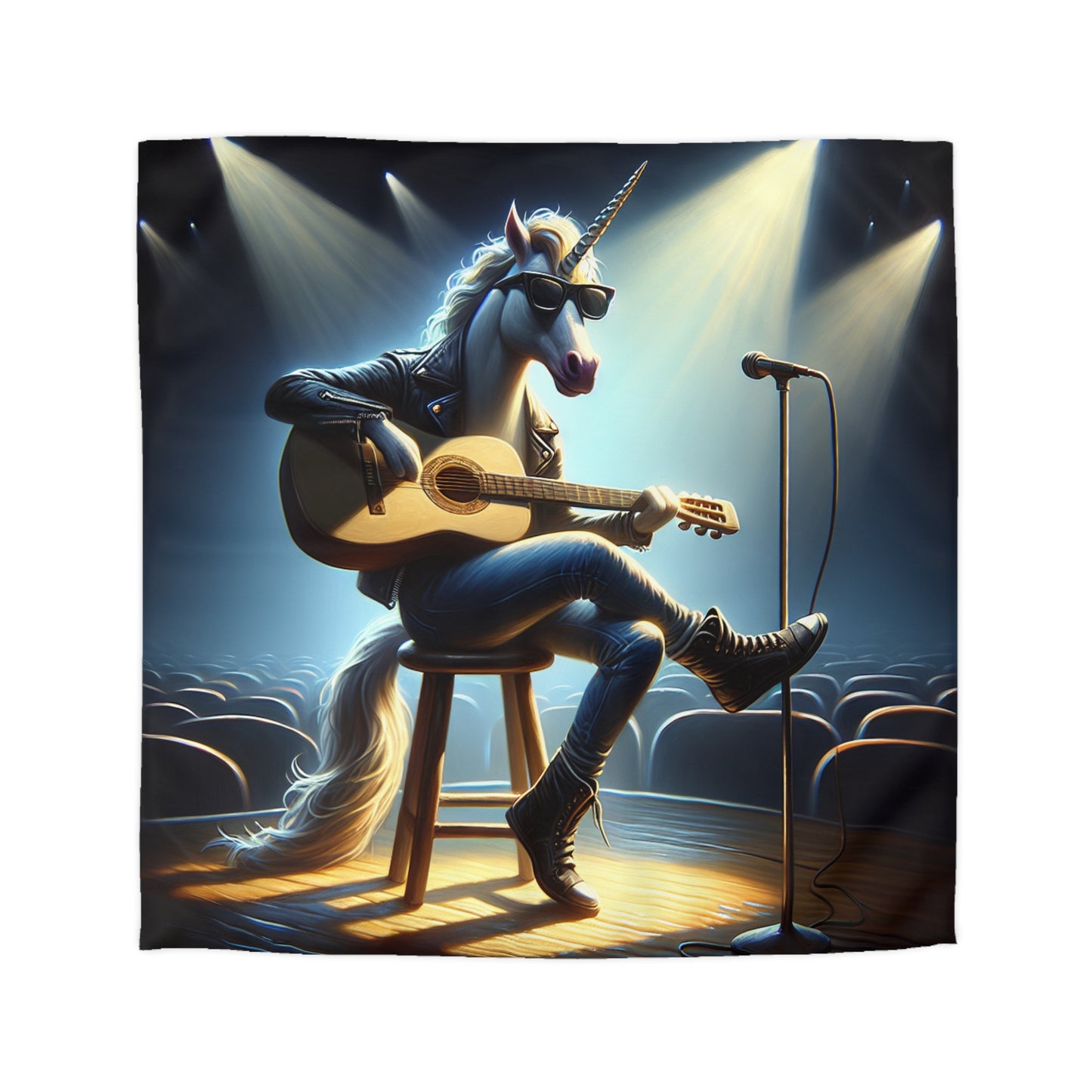 Unicorn Unplugged Microfiber Duvet Cover