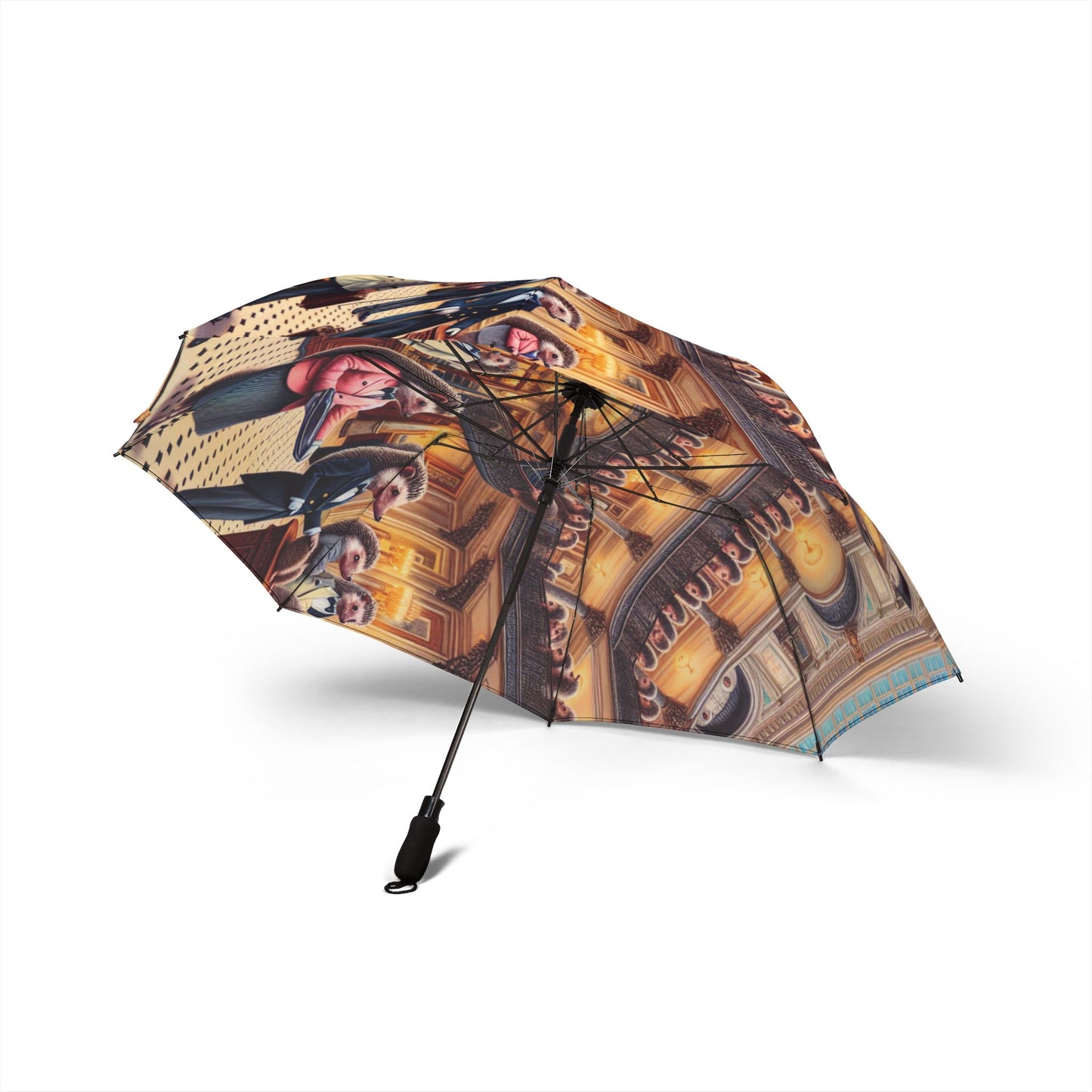 Hedgehog Hotel Semi-Automatic Foldable Umbrella