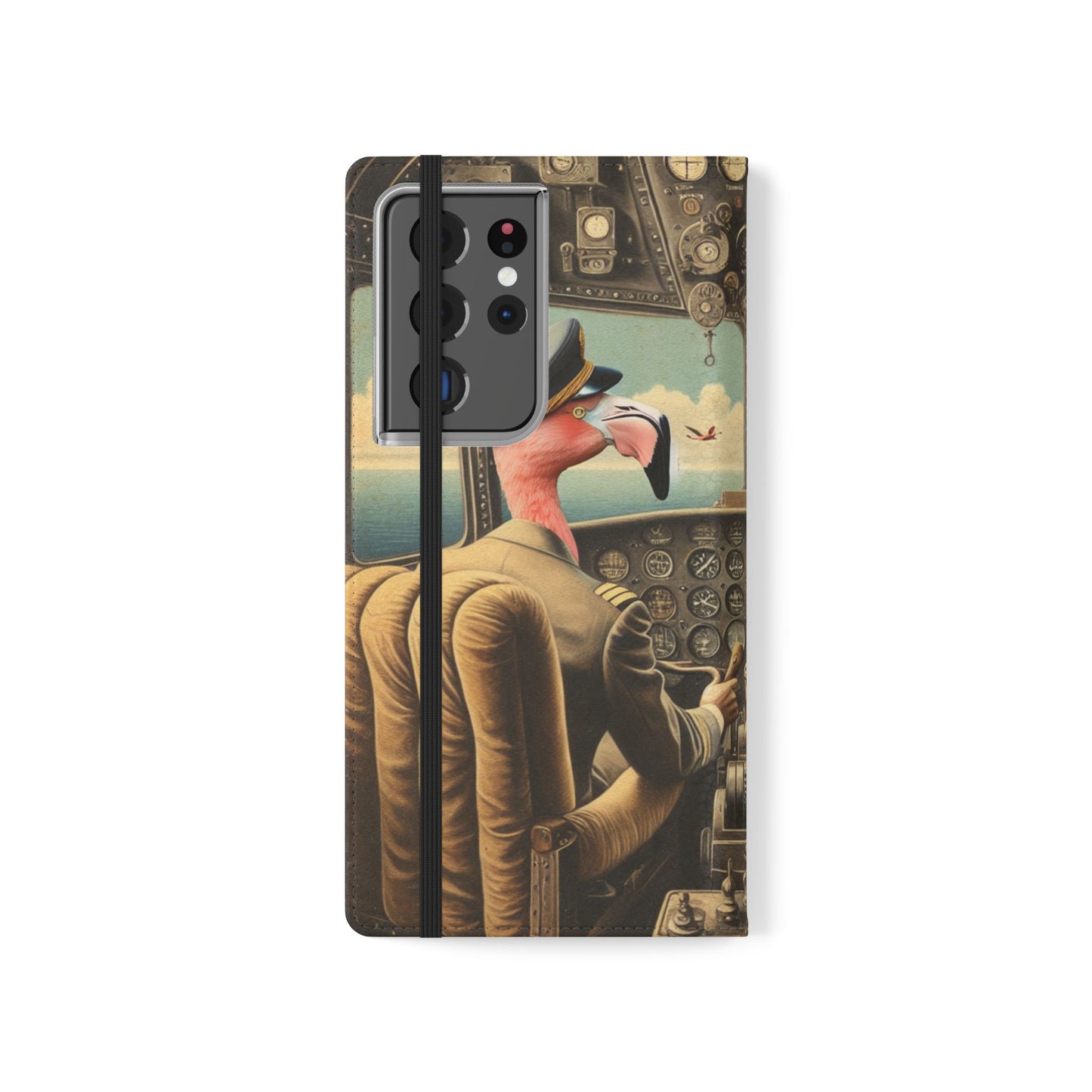 Flamingo Flight Deck Flip Case - iPhone/Galaxy