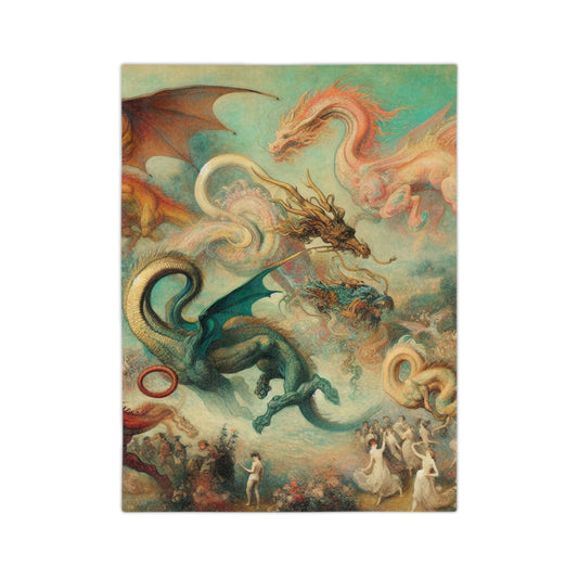 Degas Dreams of Dragons Velveteen Microfiber Blanket