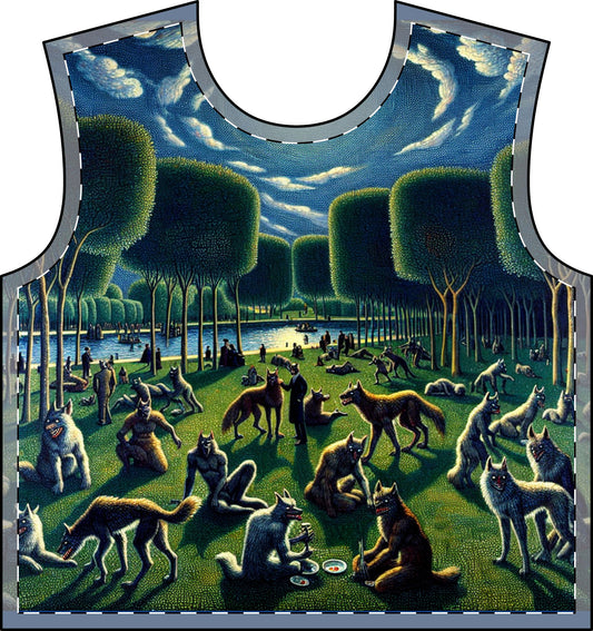 Werewolves at the Waterfront Men's All Over Print Crewneck Sweatshirt