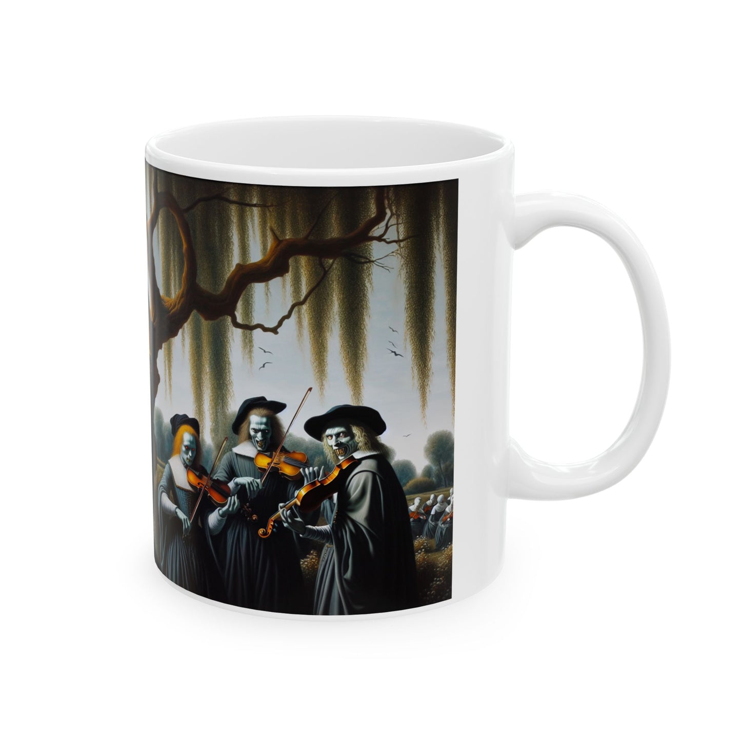 Vermeer's Vampire Violinists Ceramic Mug