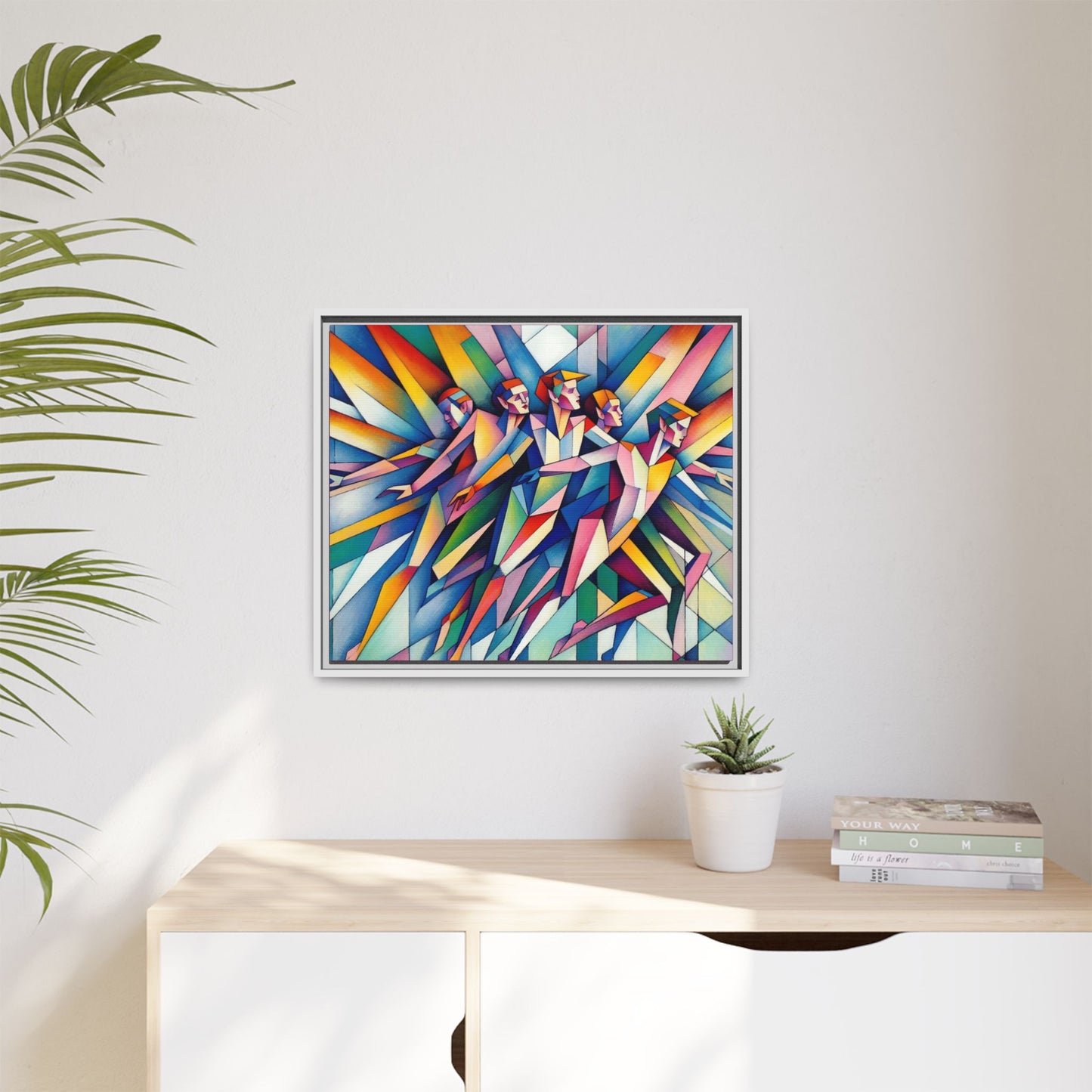 Picasso's Pixies Canvas, Framed (Multi-color)