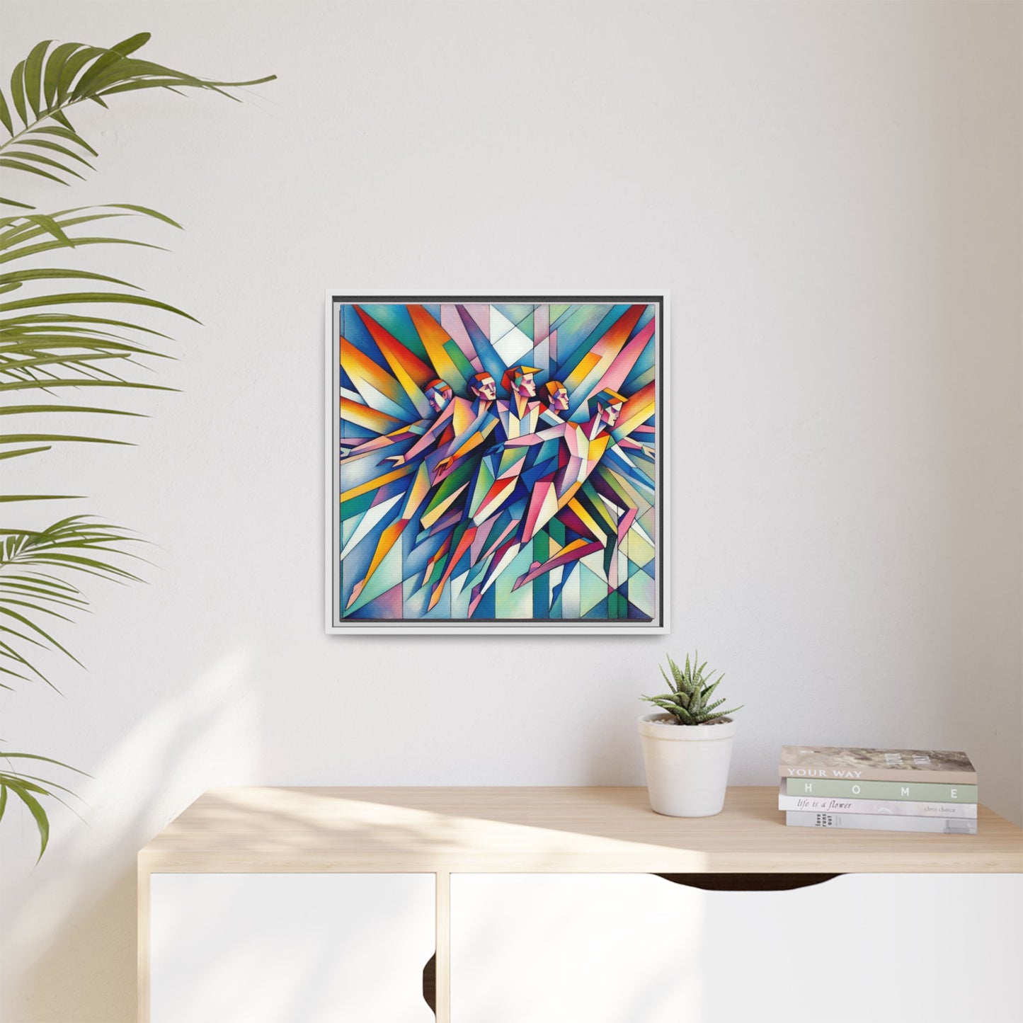 Picasso's Pixies Canvas, Framed (Multi-color)