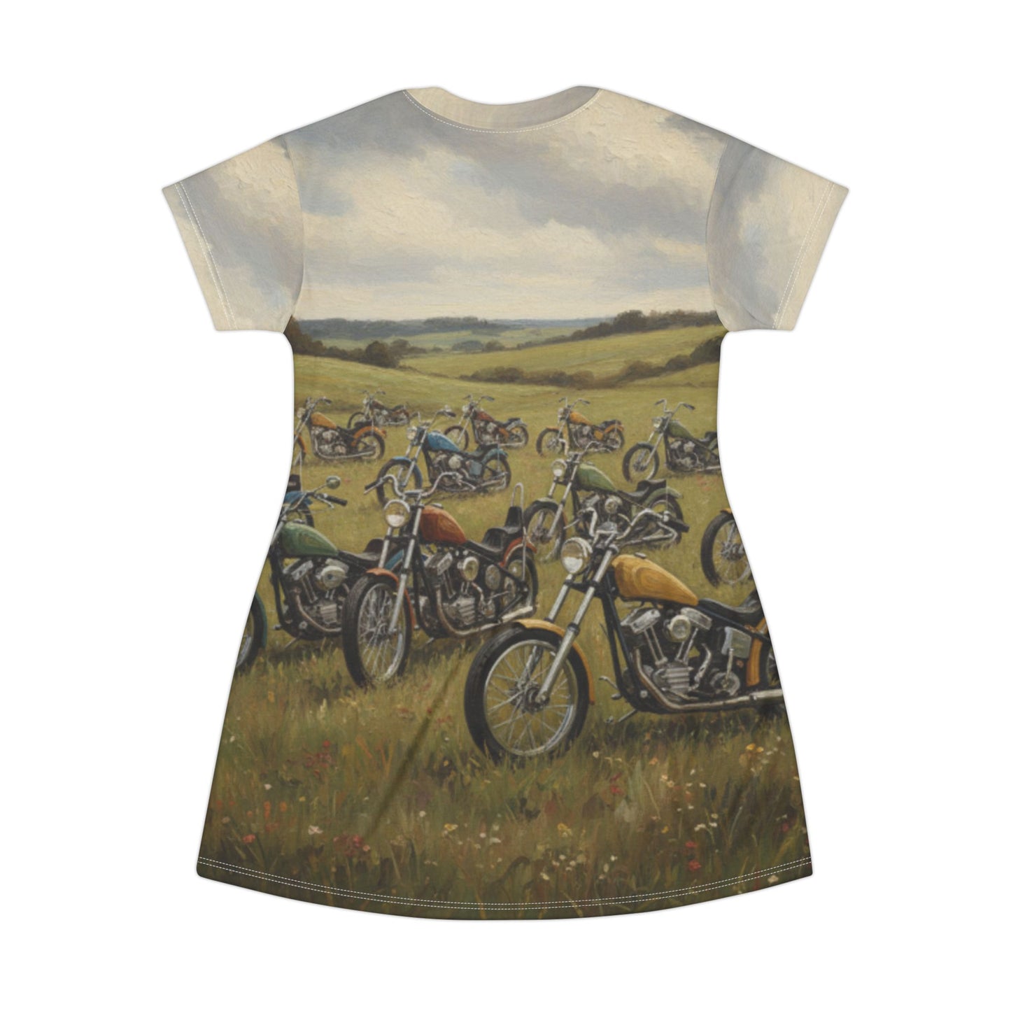 Wild Motorcycles T-Shirt Dress