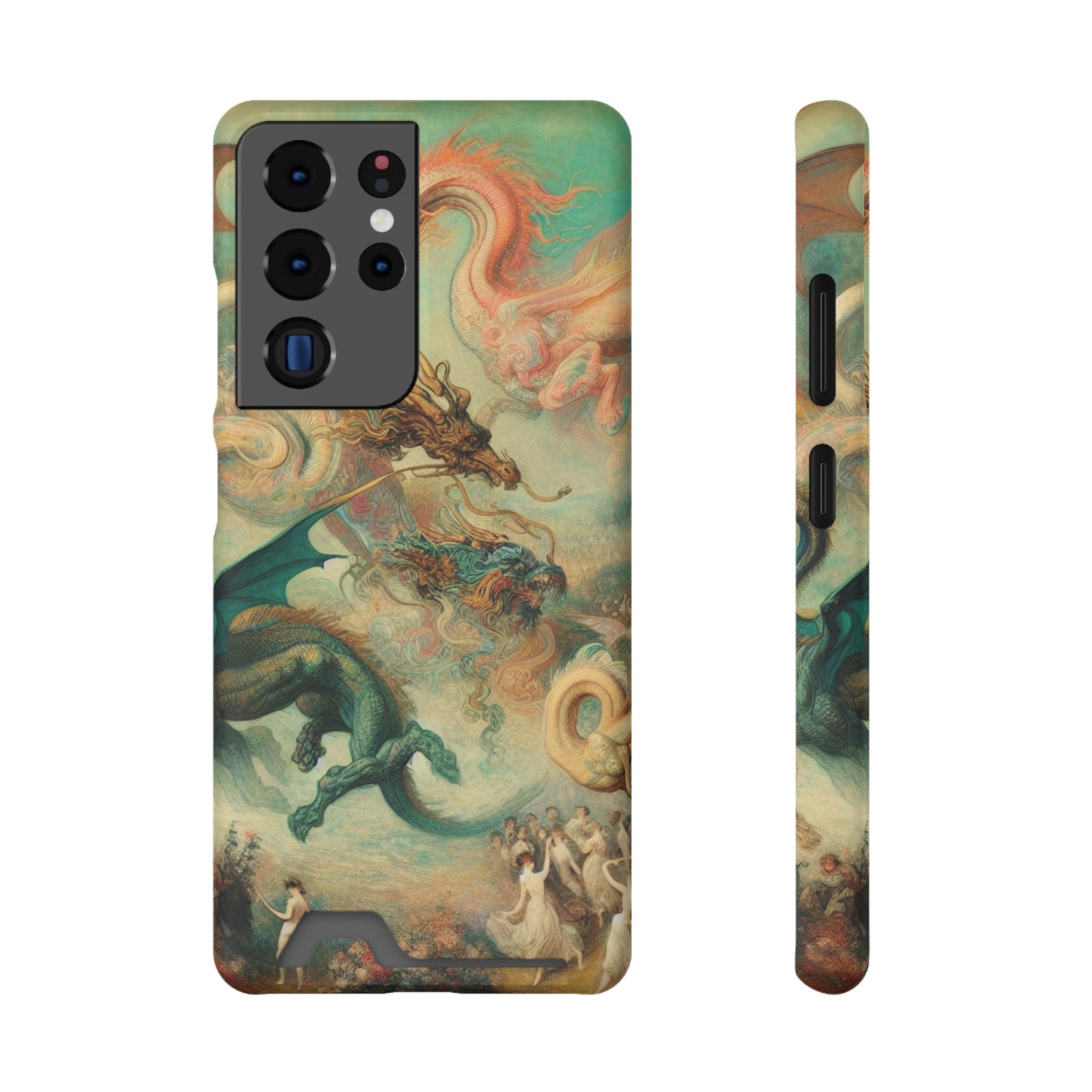 Degas Dreams of Dragons Phone Case with Card Holder - GALAXY