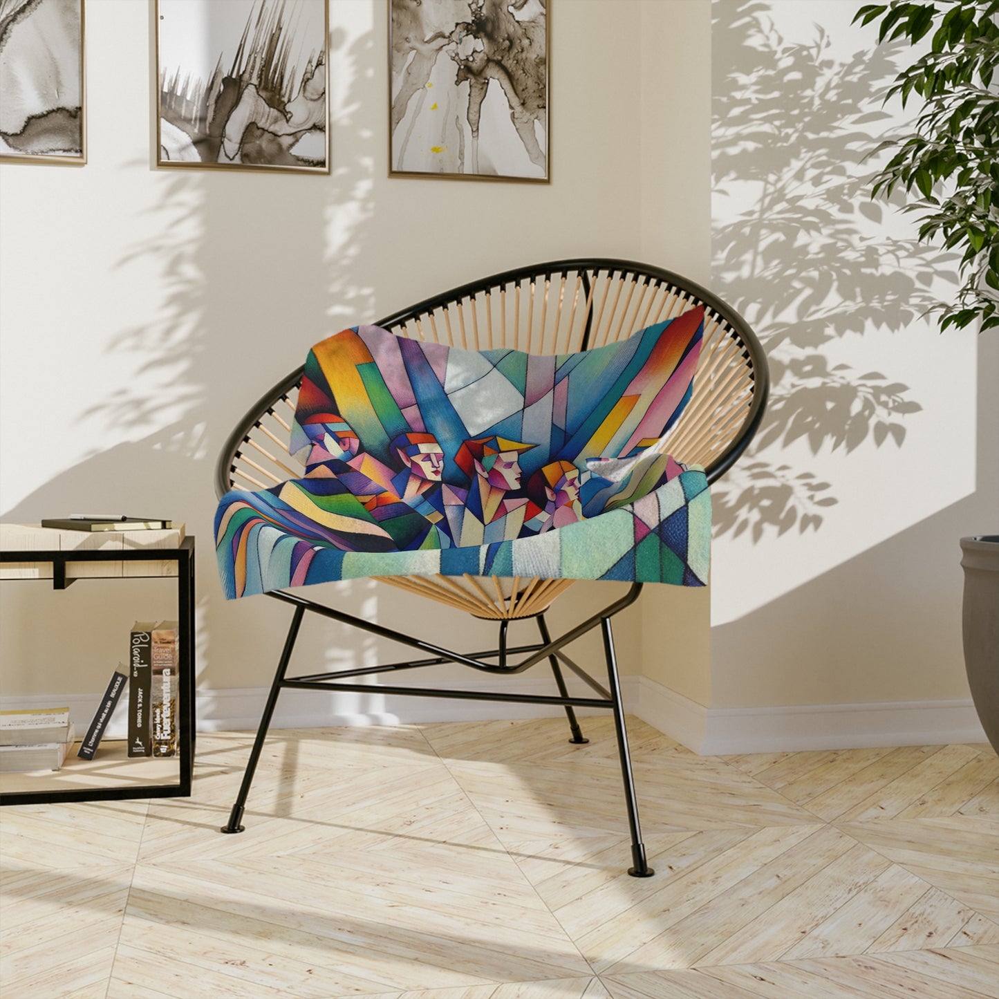 Picasso's Pixies Velveteen Microfiber Blanket