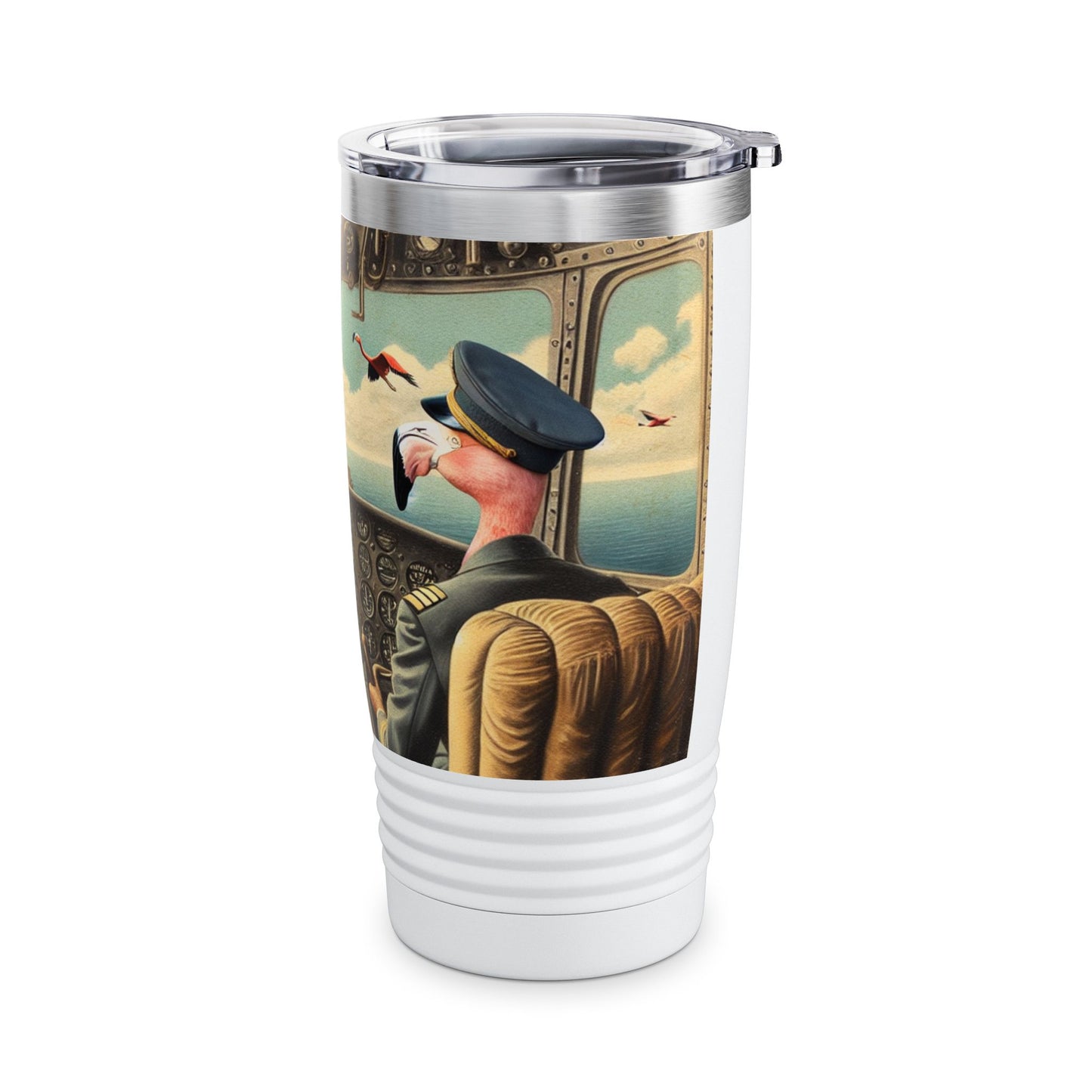 Flamingo Flight Deck Ringneck Tumbler | 20oz