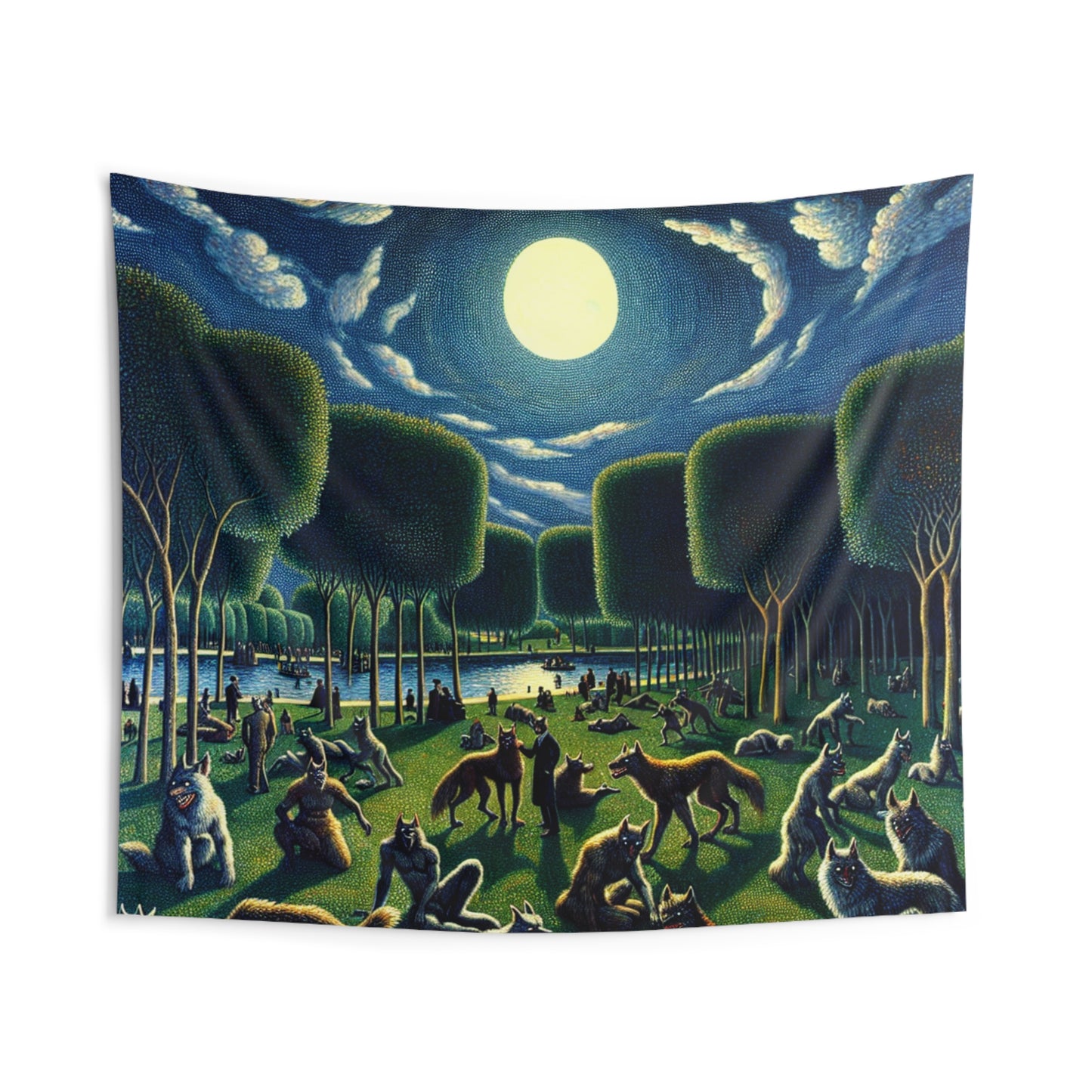 Werewolves at the Waterfront Wall Tapestry
