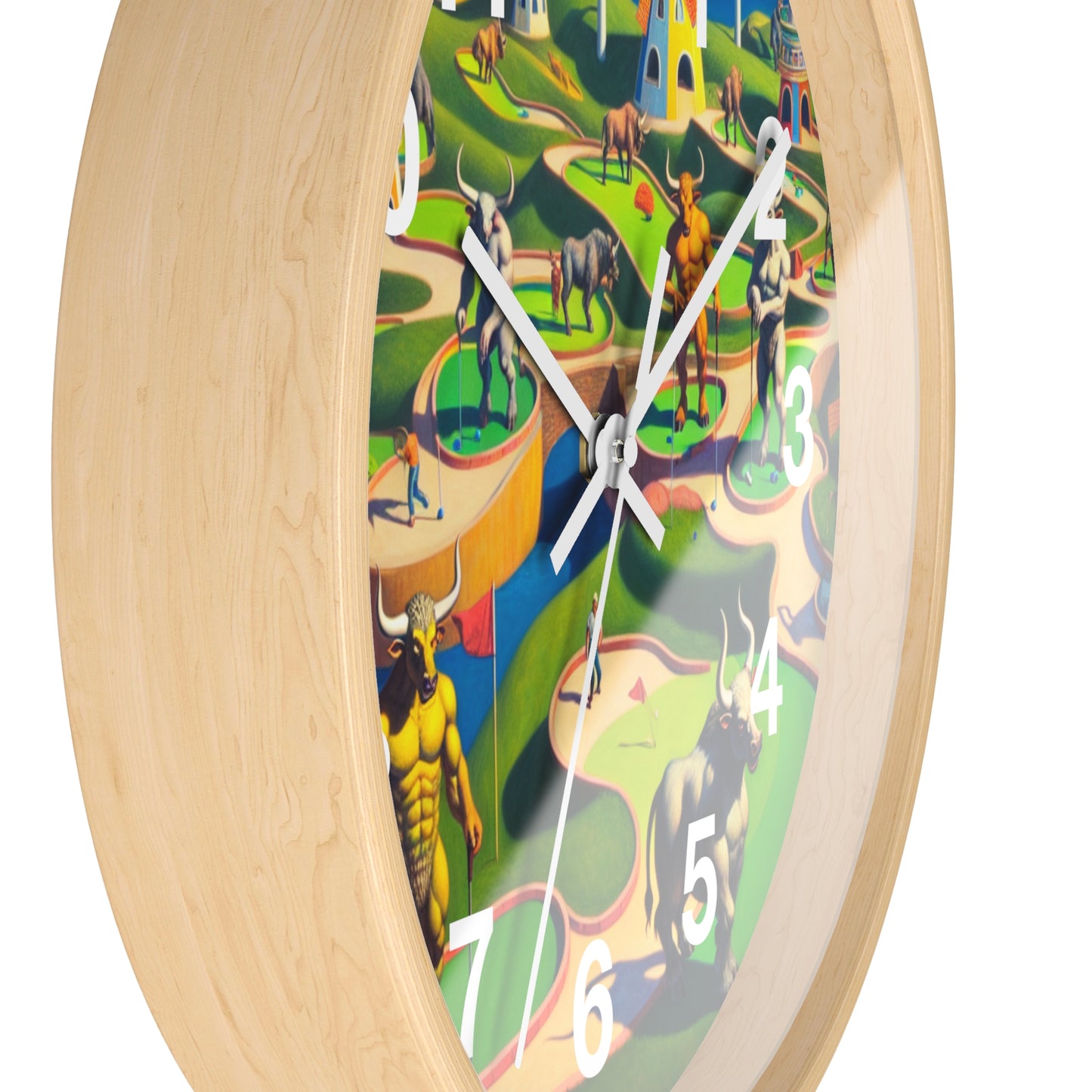 Mini-taur Golf Wall Clock