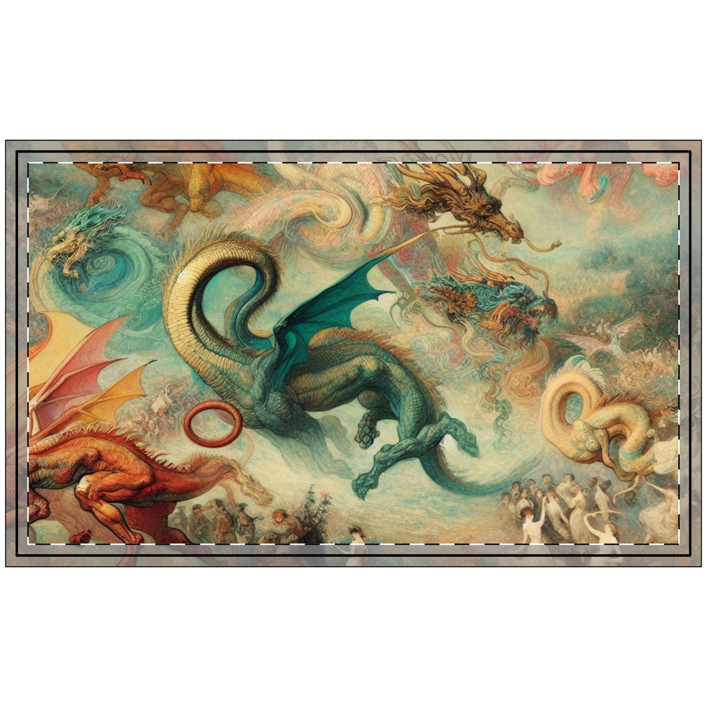 Degas Dreams of Dragons Polyester Doormat