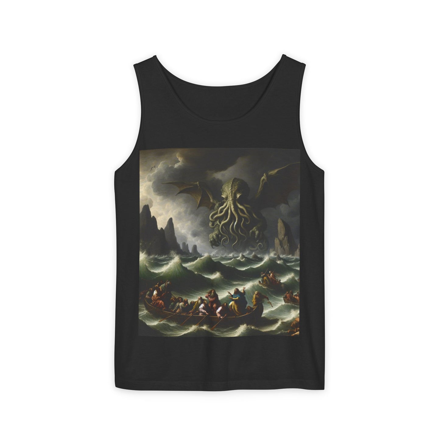 Cthulhu in the Storm Unisex Tank Top