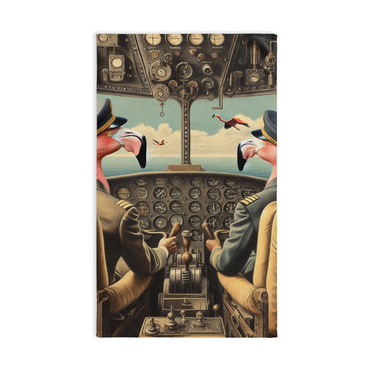 Flamingo Flight Deck Hand Towel