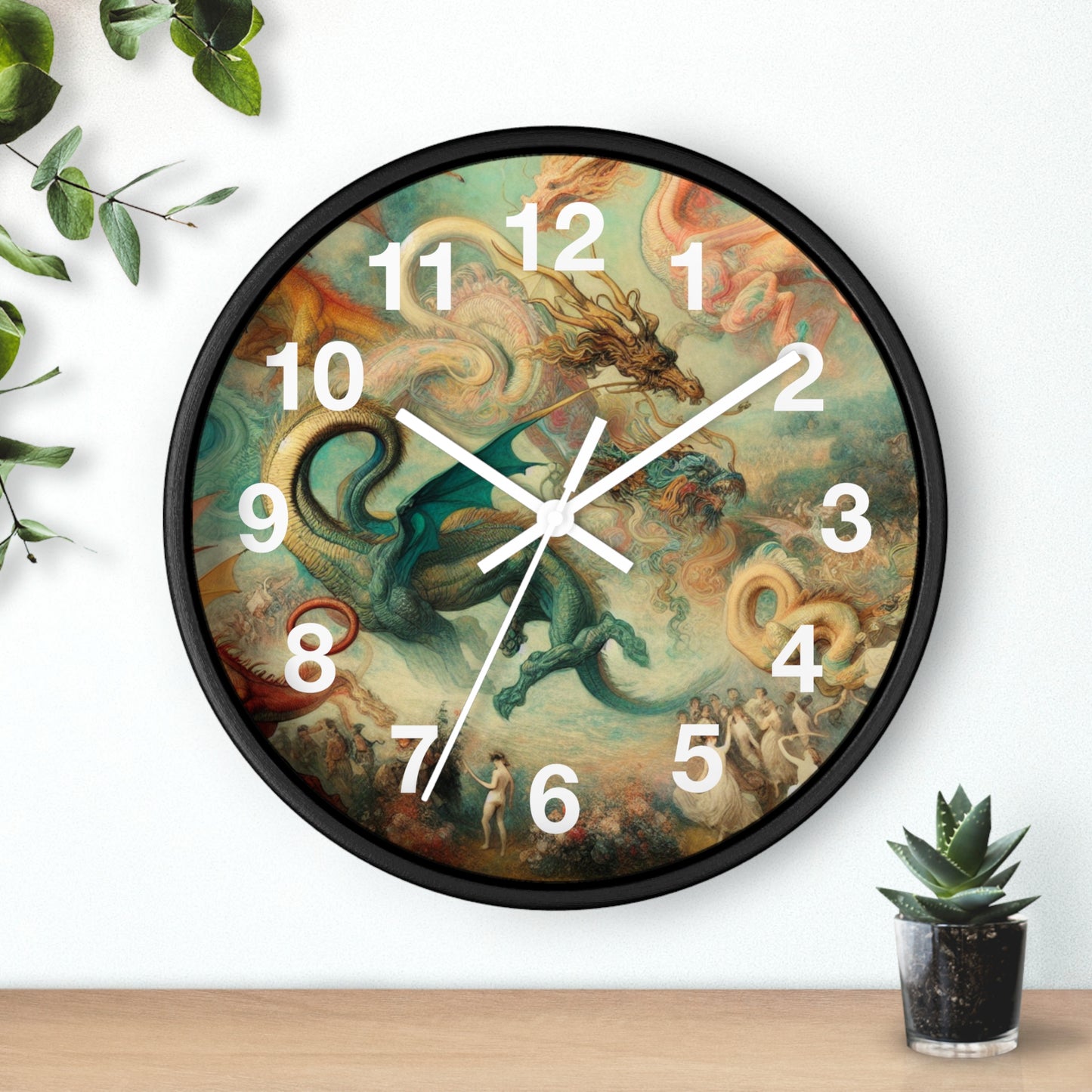 Degas Dreams of Dragons Wall Clock