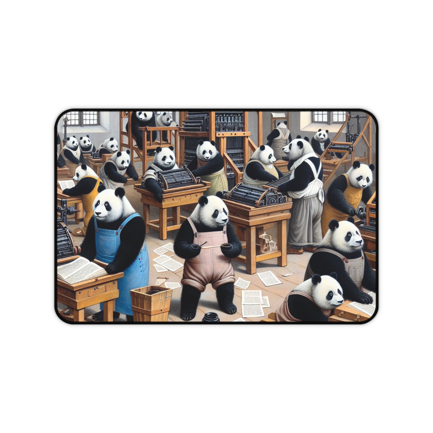 Printing Pandamonium Desk Mat