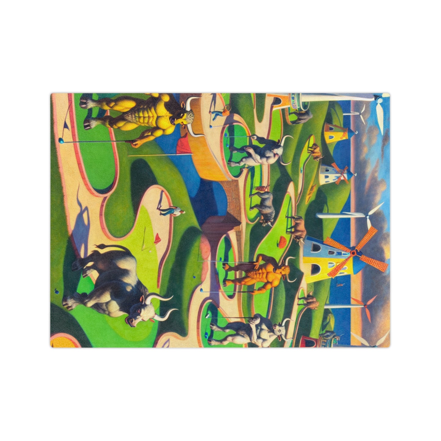 Mini-taur Golf Velveteen Microfiber Blanket