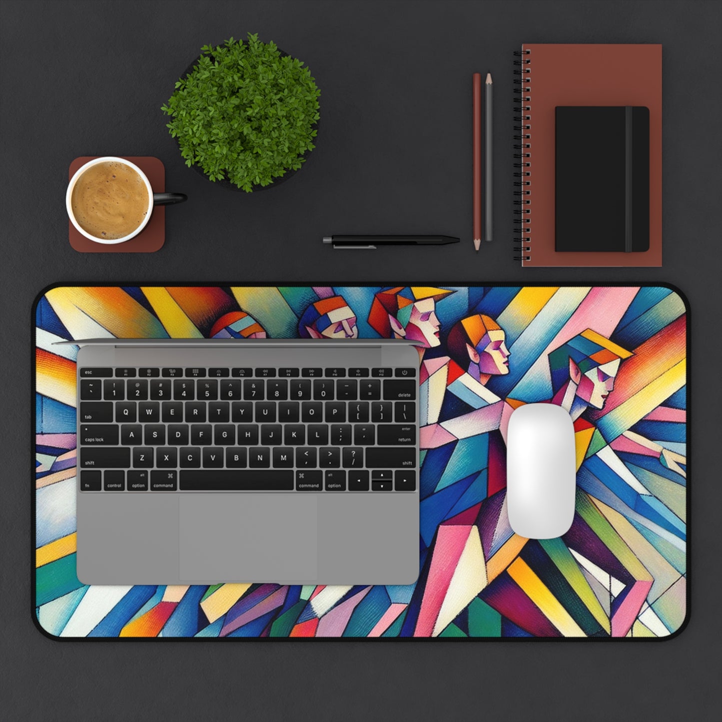 Picasso's Pixies Desk Mat