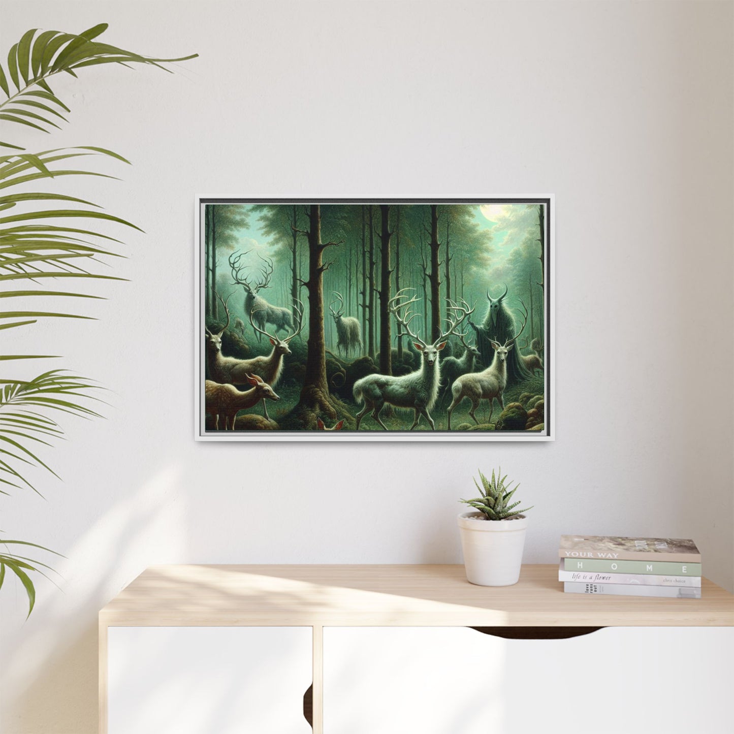 Wendigo Shepherd Canvas, Framed (Multi-color)