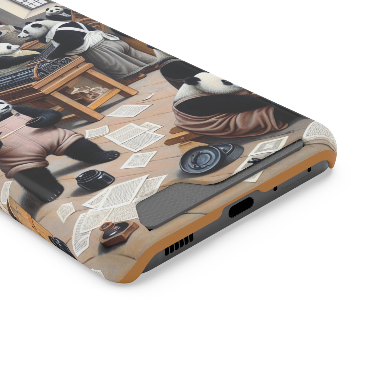 Printing Pandamonium Phone Case with Card Holder - GALAXY