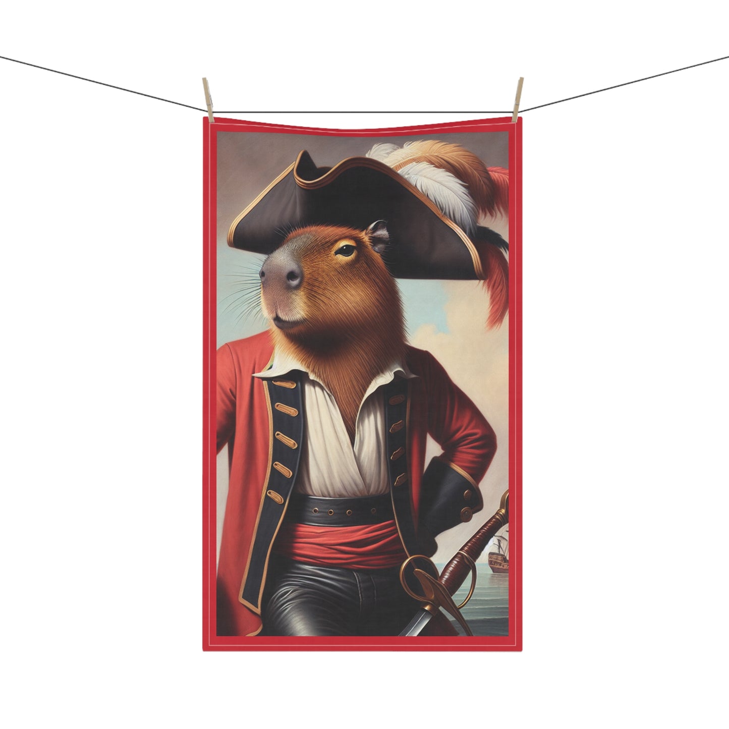 Captain Capybara Tea Towels