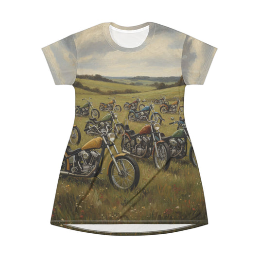 Wild Motorcycles T-Shirt Dress