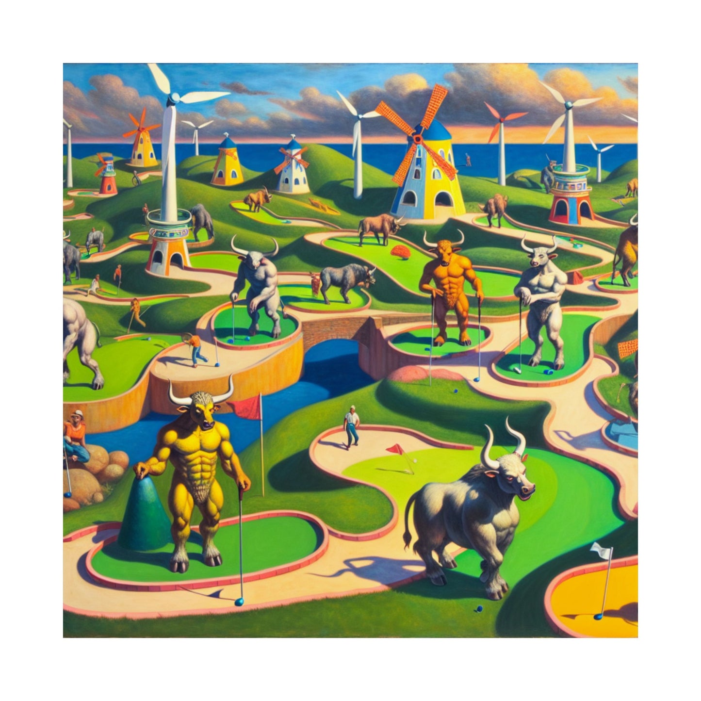 Mini-taur Golf Poster