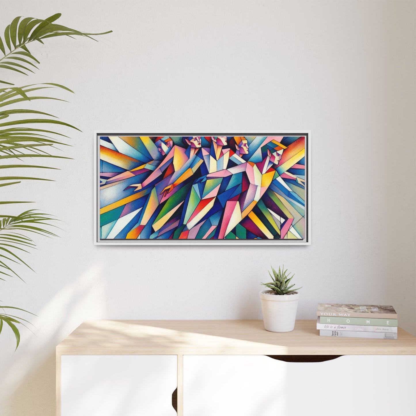 Picasso's Pixies Canvas, Framed (Multi-color)